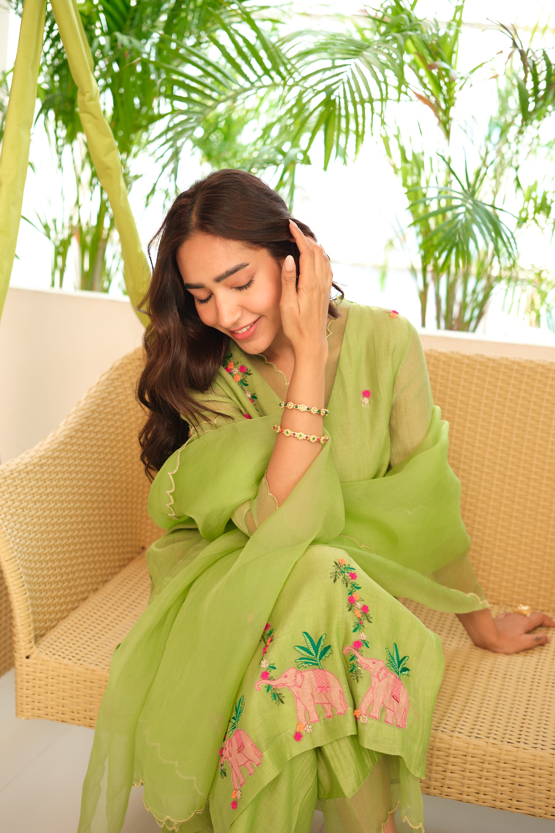 Numani Chanderi Kurta Set