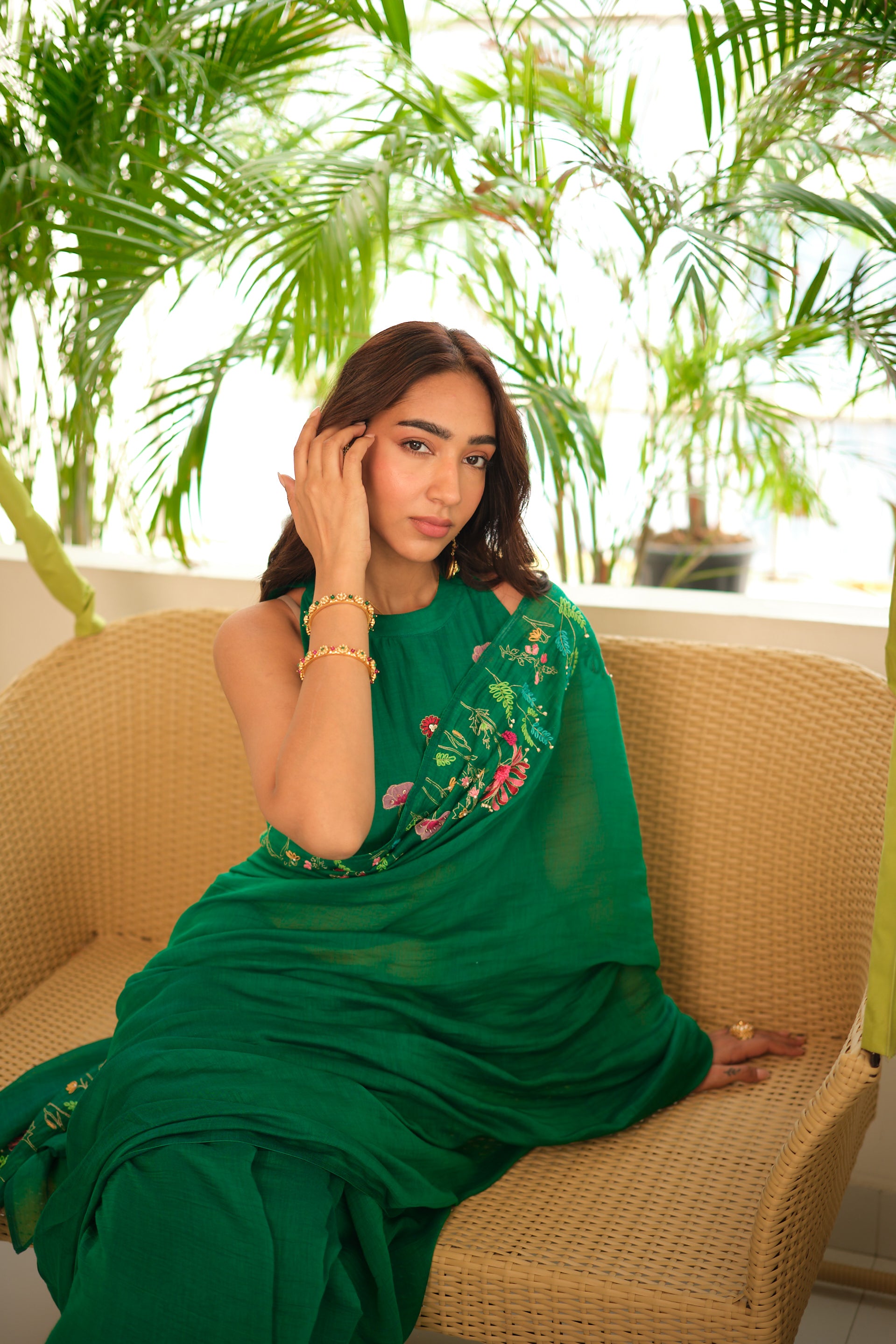 Numani Chanderi Sari