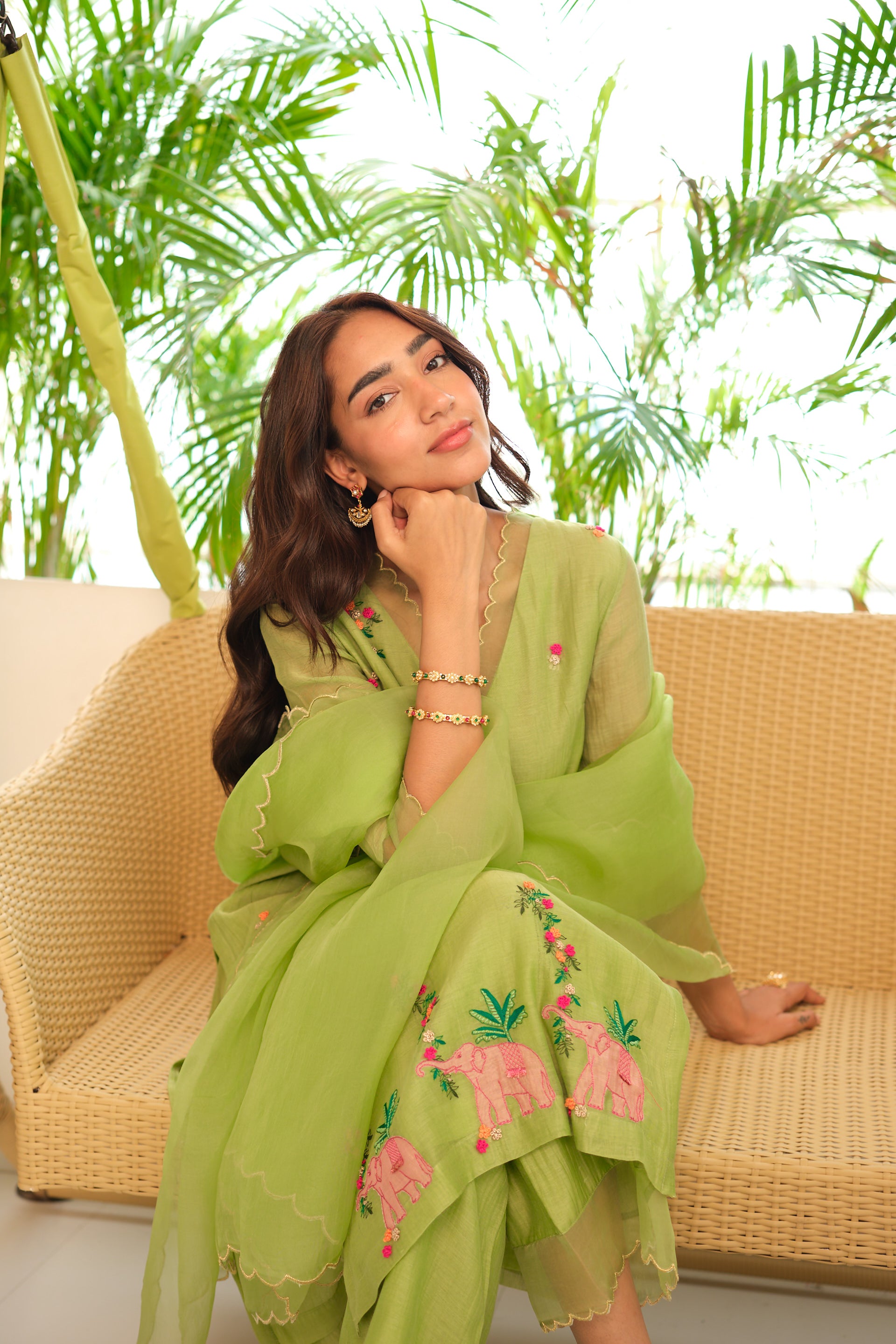 Numani Chanderi Kurta Set