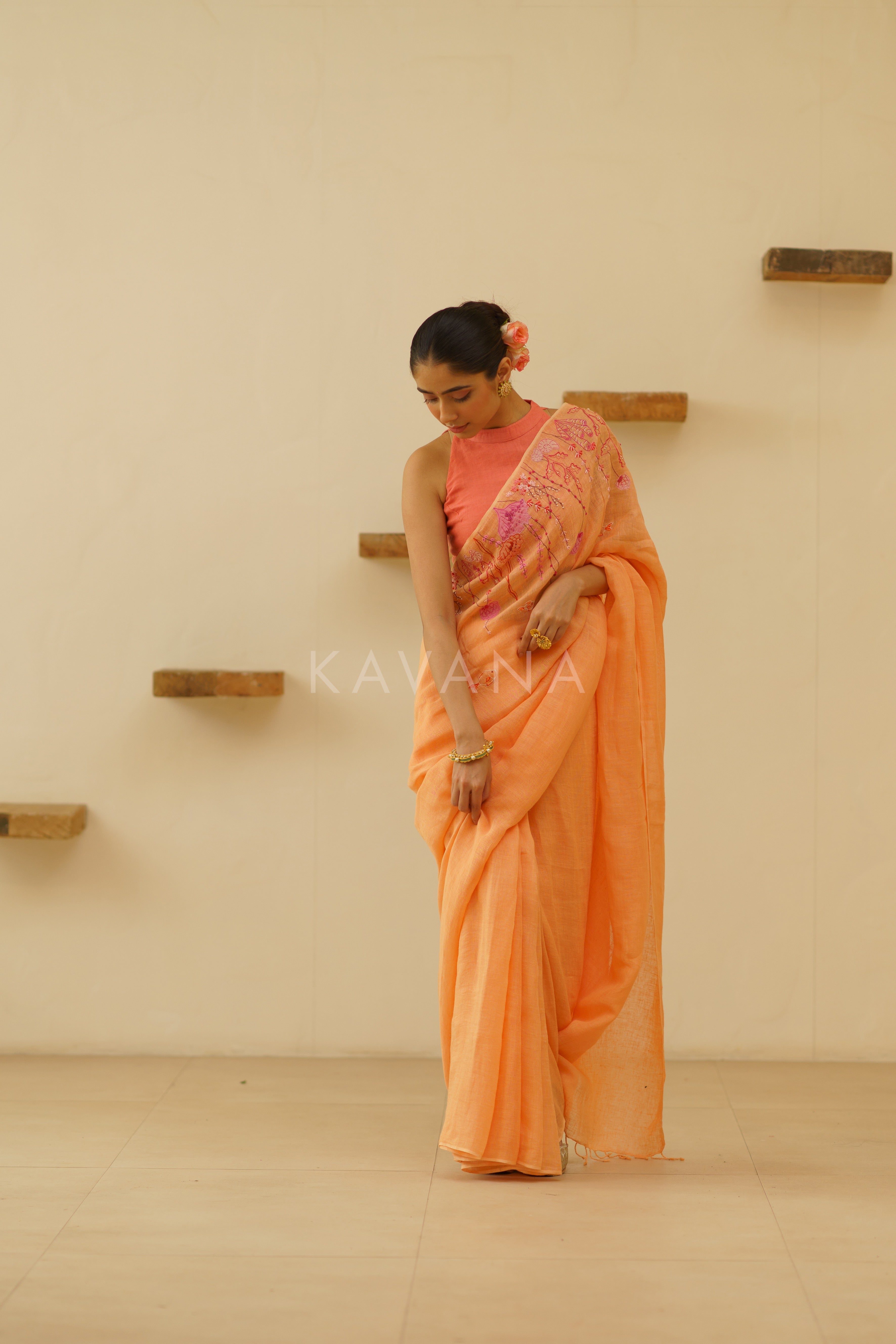 Preet Linen Sari