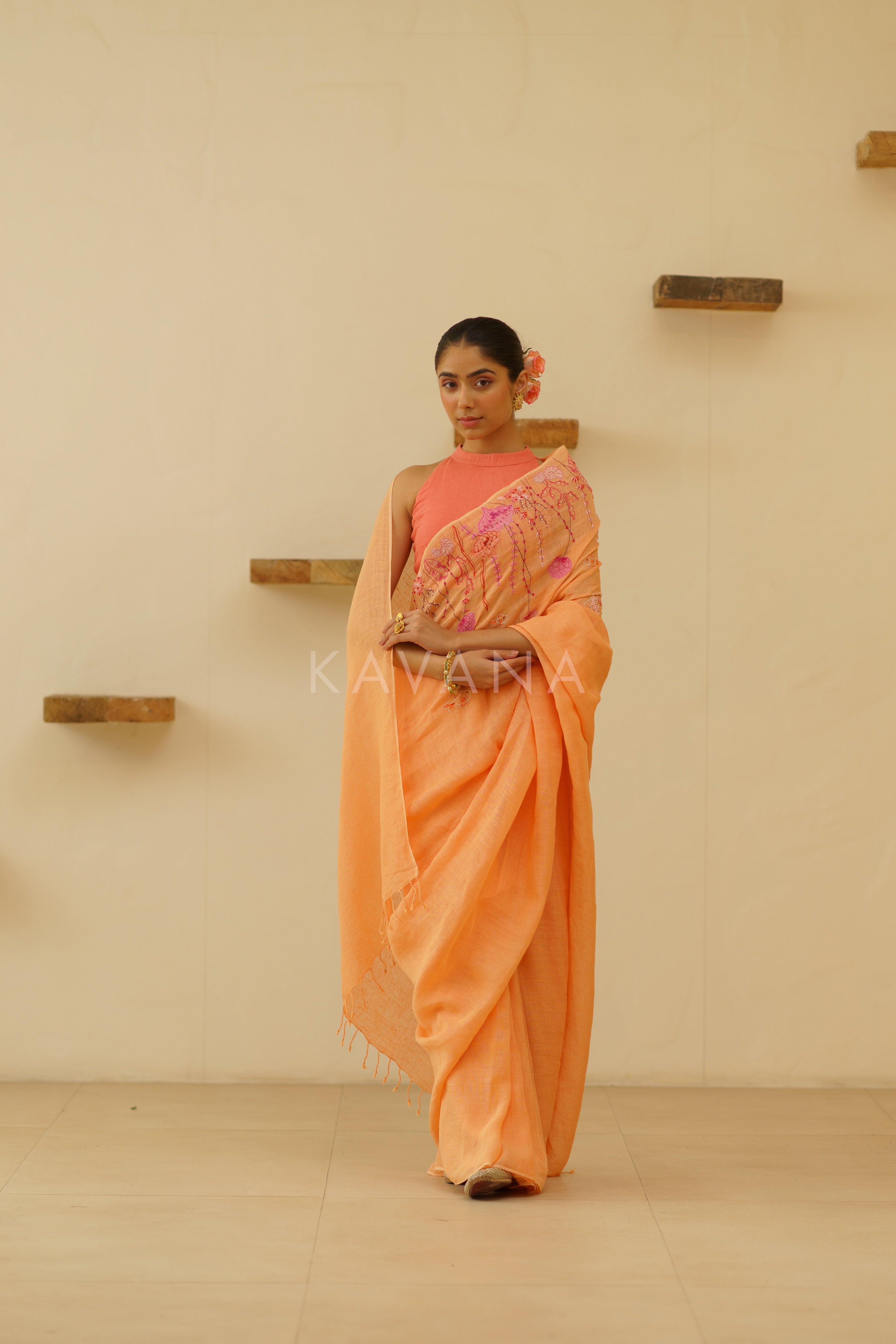Preet Linen Sari