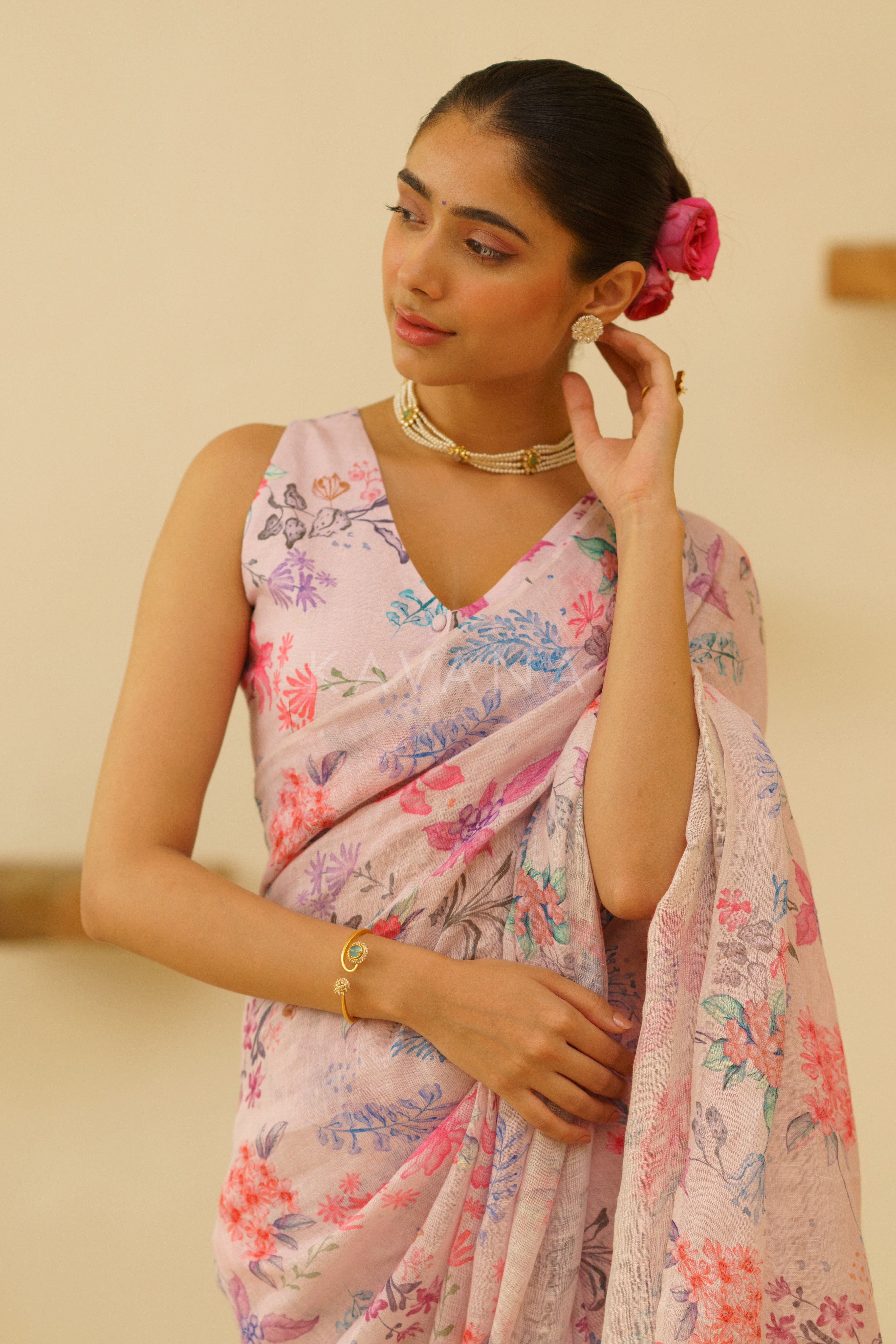 Gauhar Linen Sari