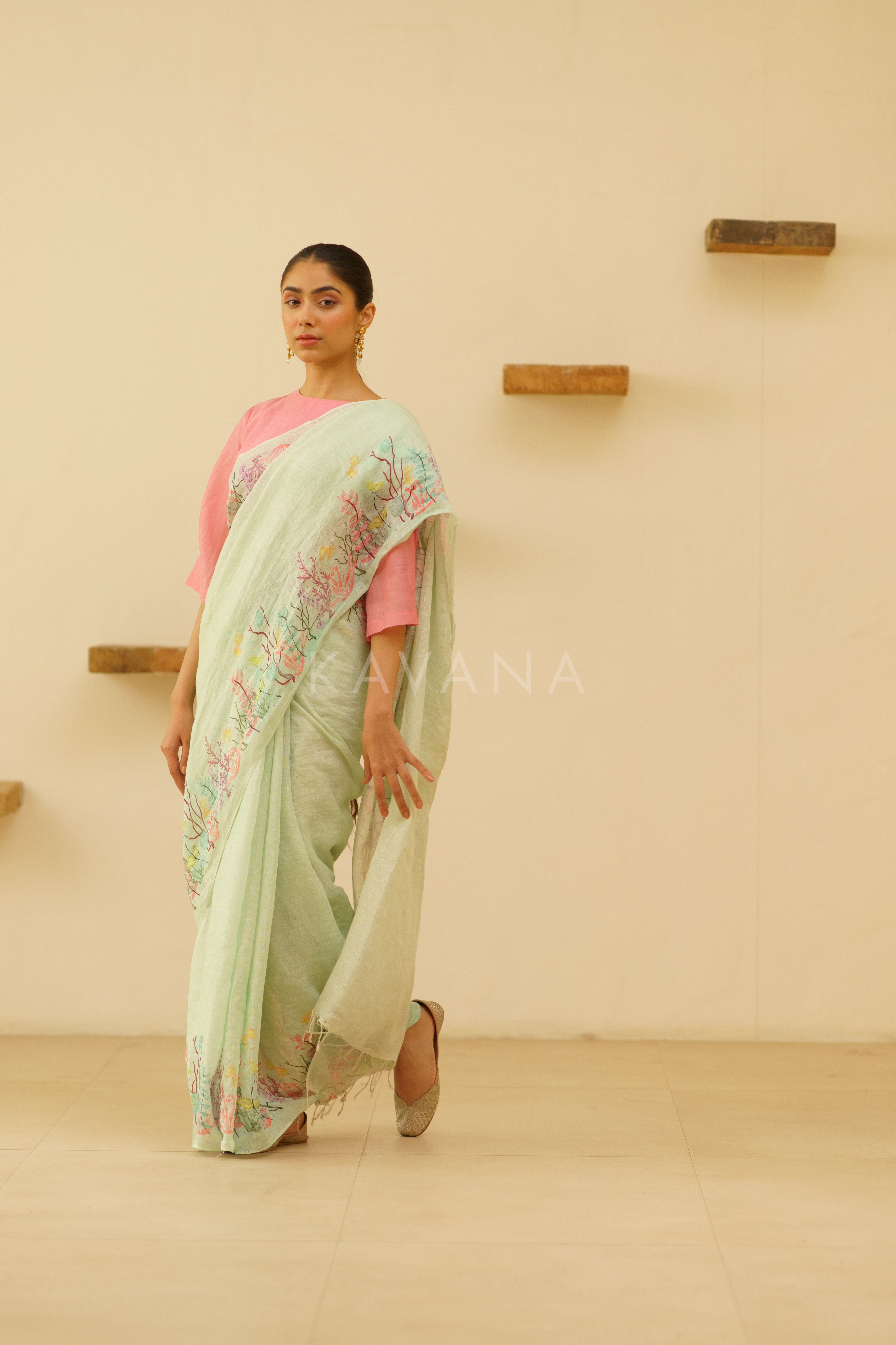 Kaveri Linen Sari