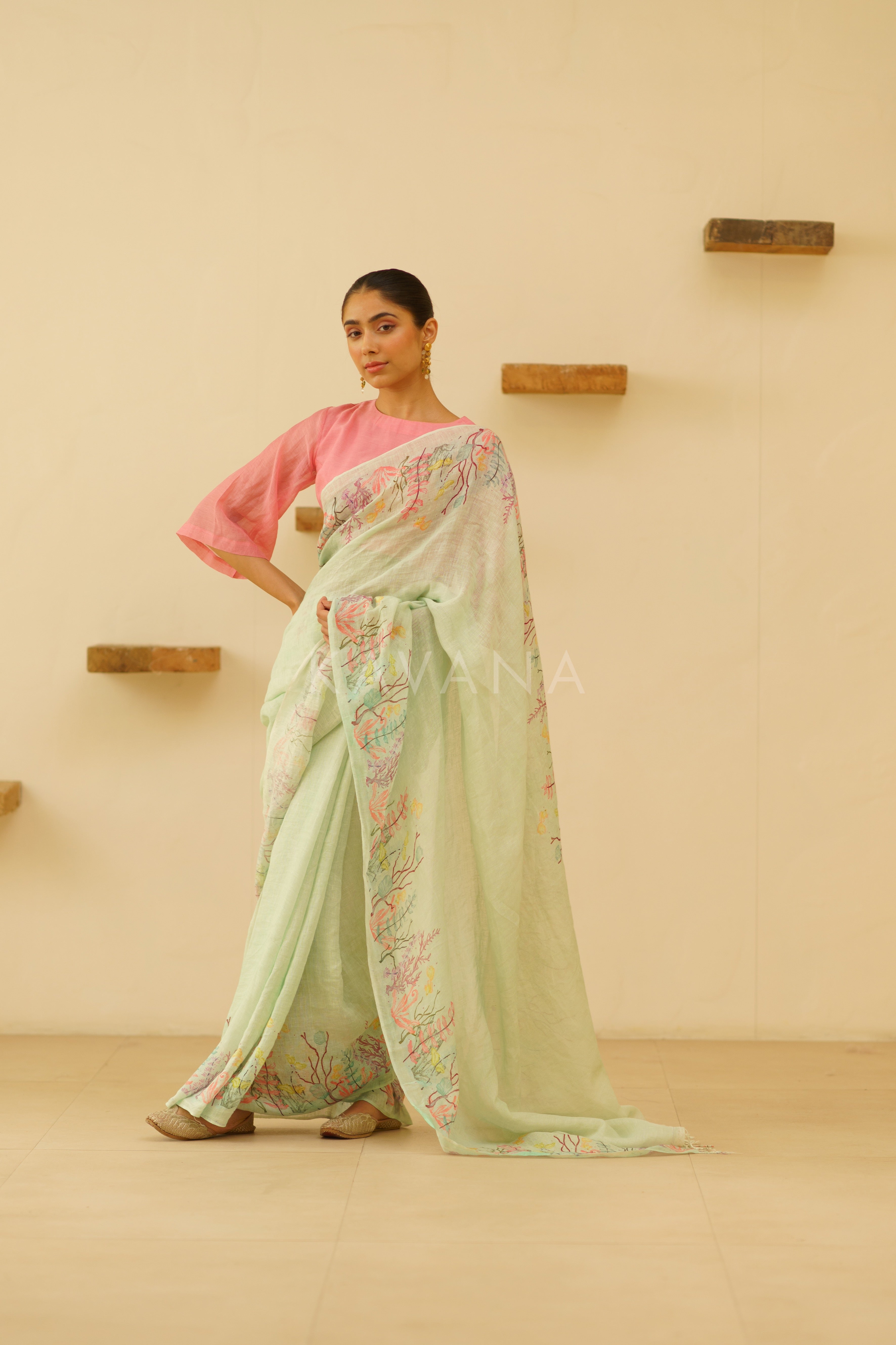 Kaveri Linen Sari