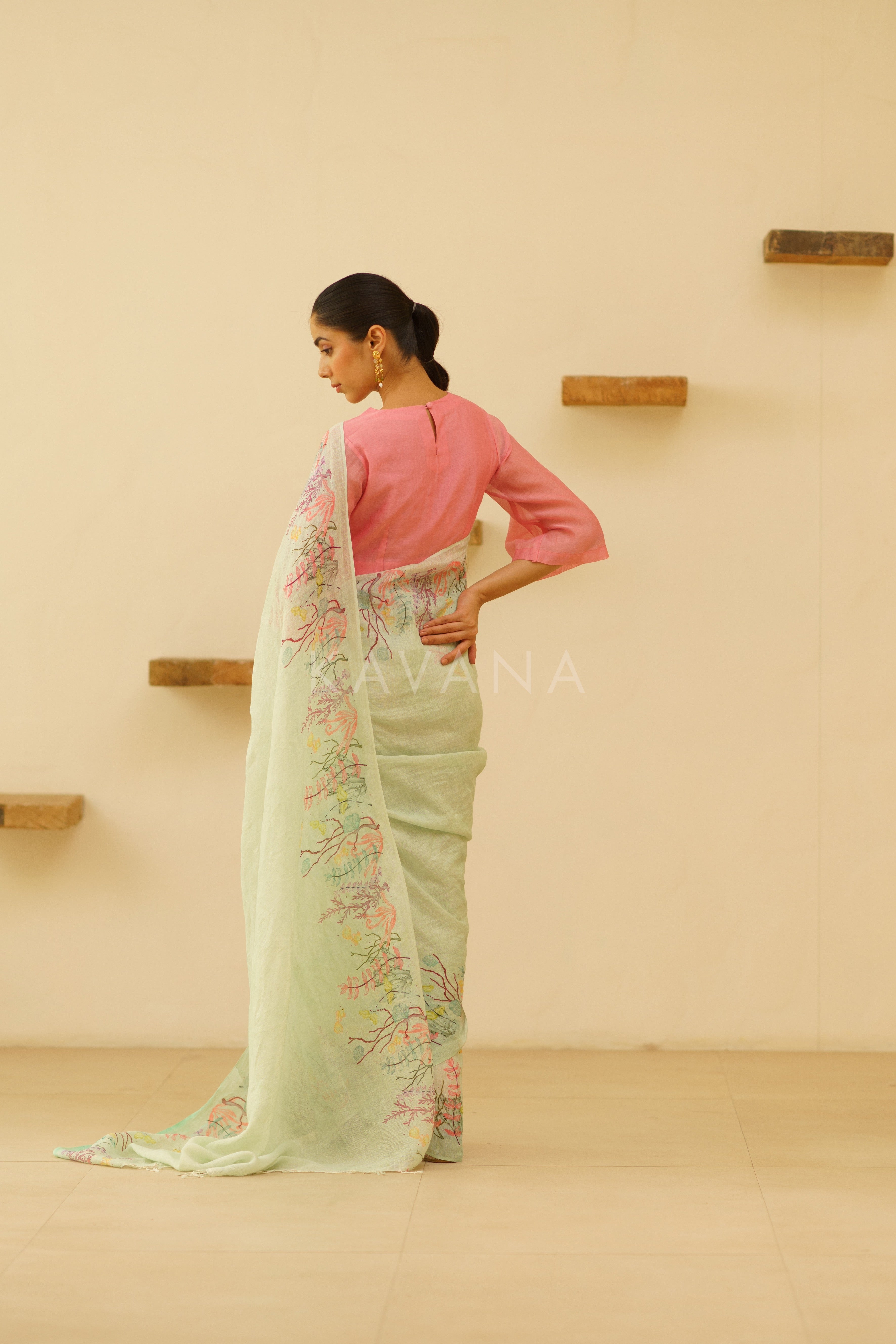 Kaveri Linen Sari