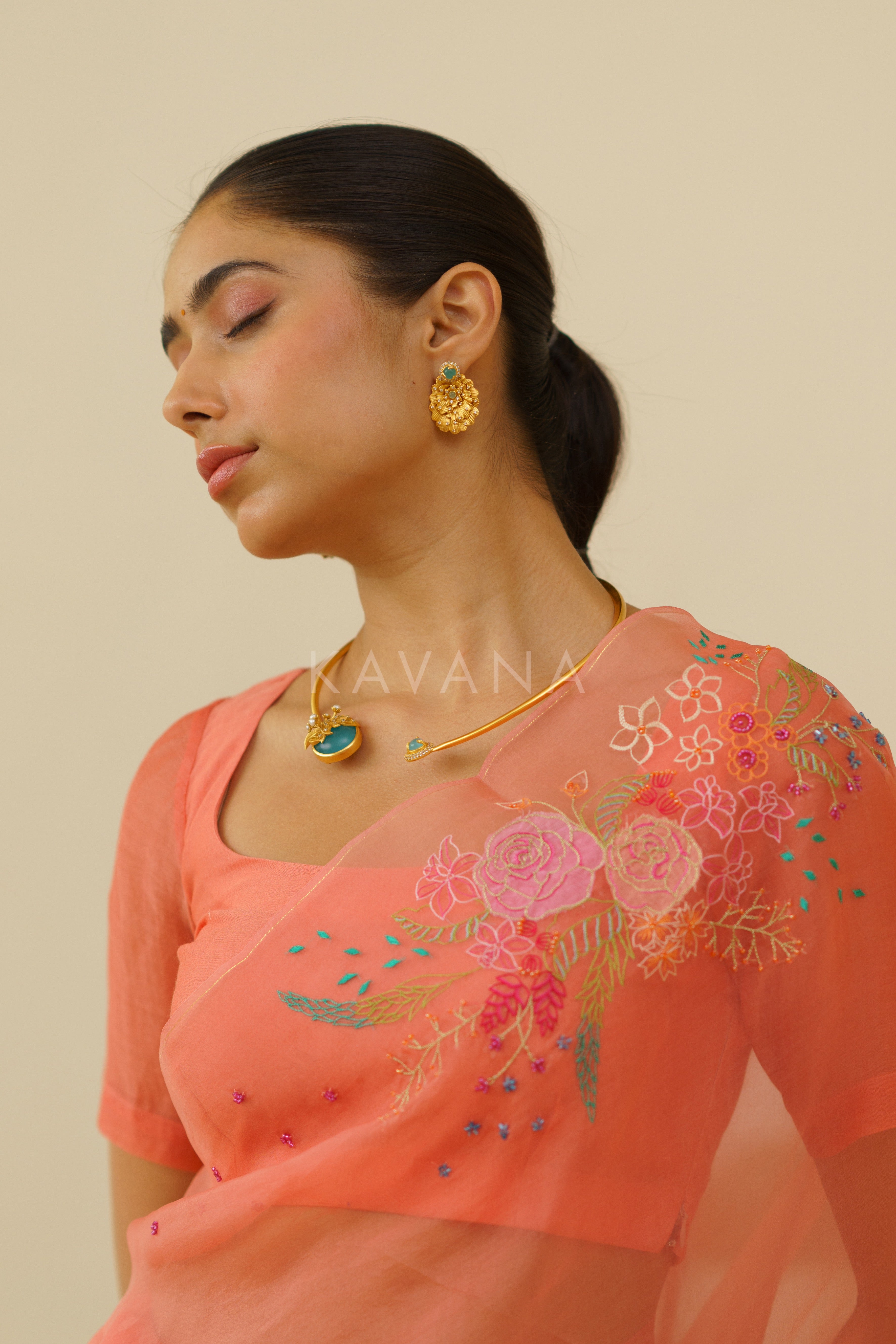 Bani Organza Linen Sari