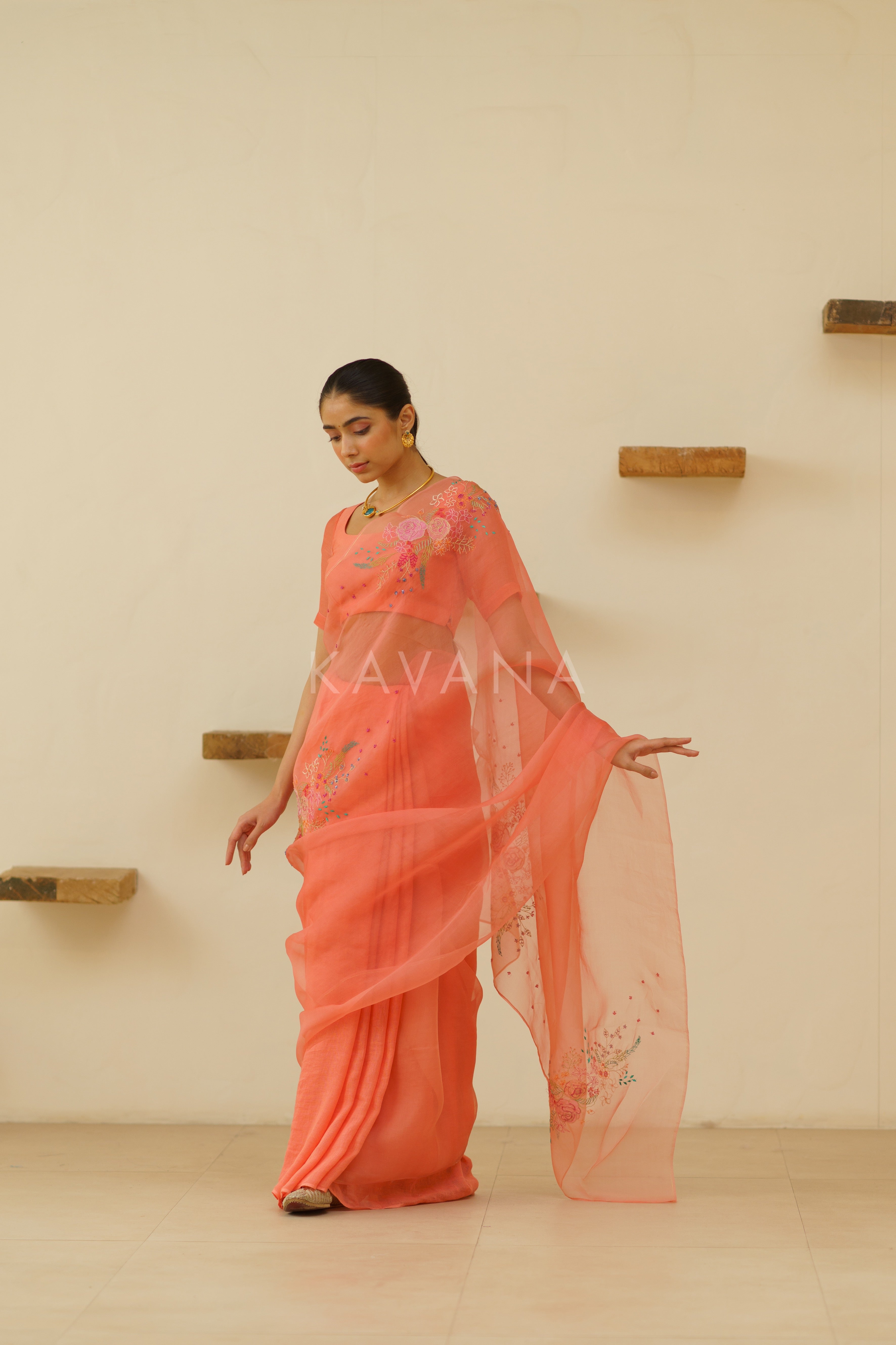 Bani Organza Linen Sari