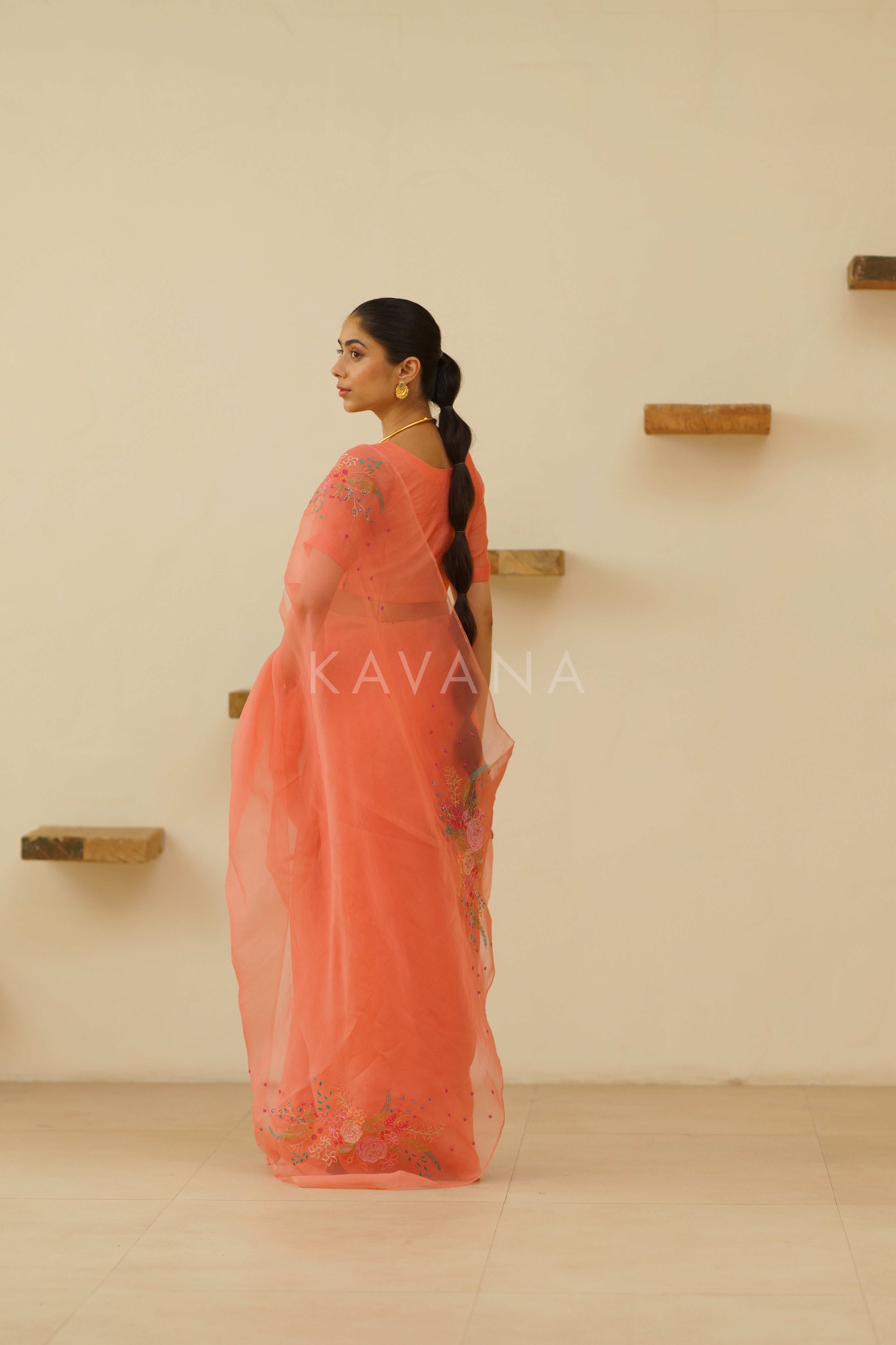 Bani Organza Linen Sari