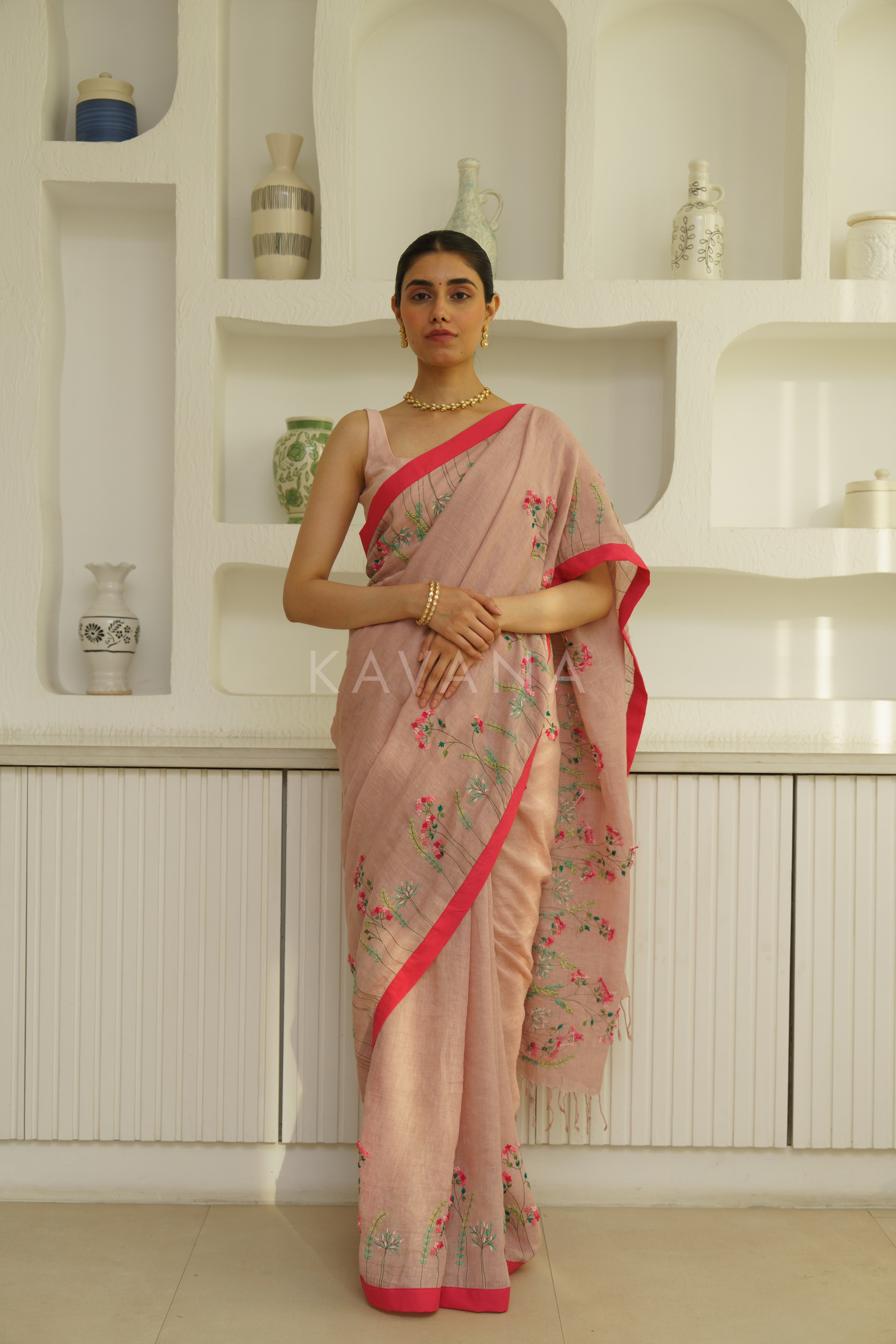 Aruna Linen Sari
