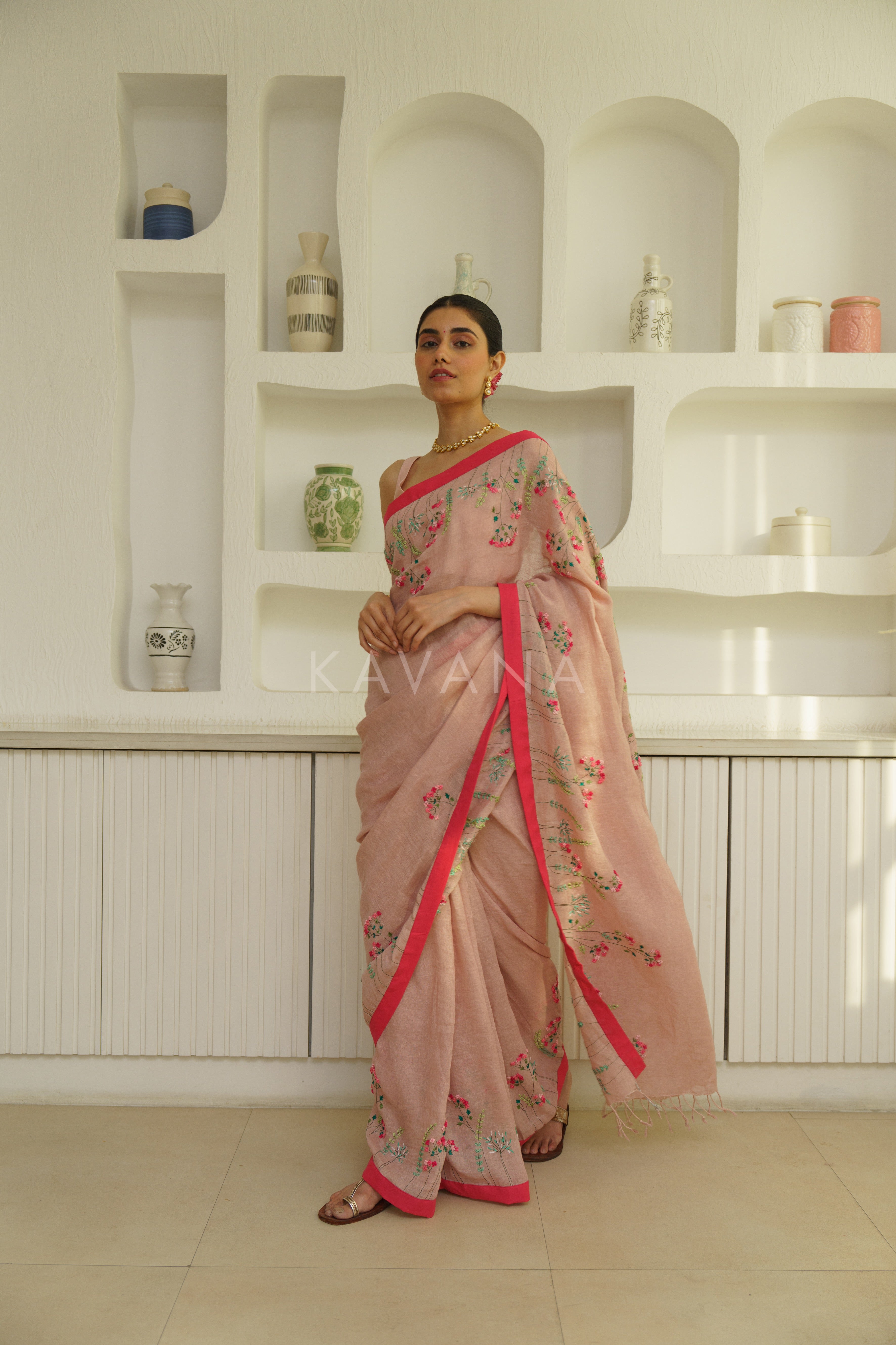 Aruna Linen Sari