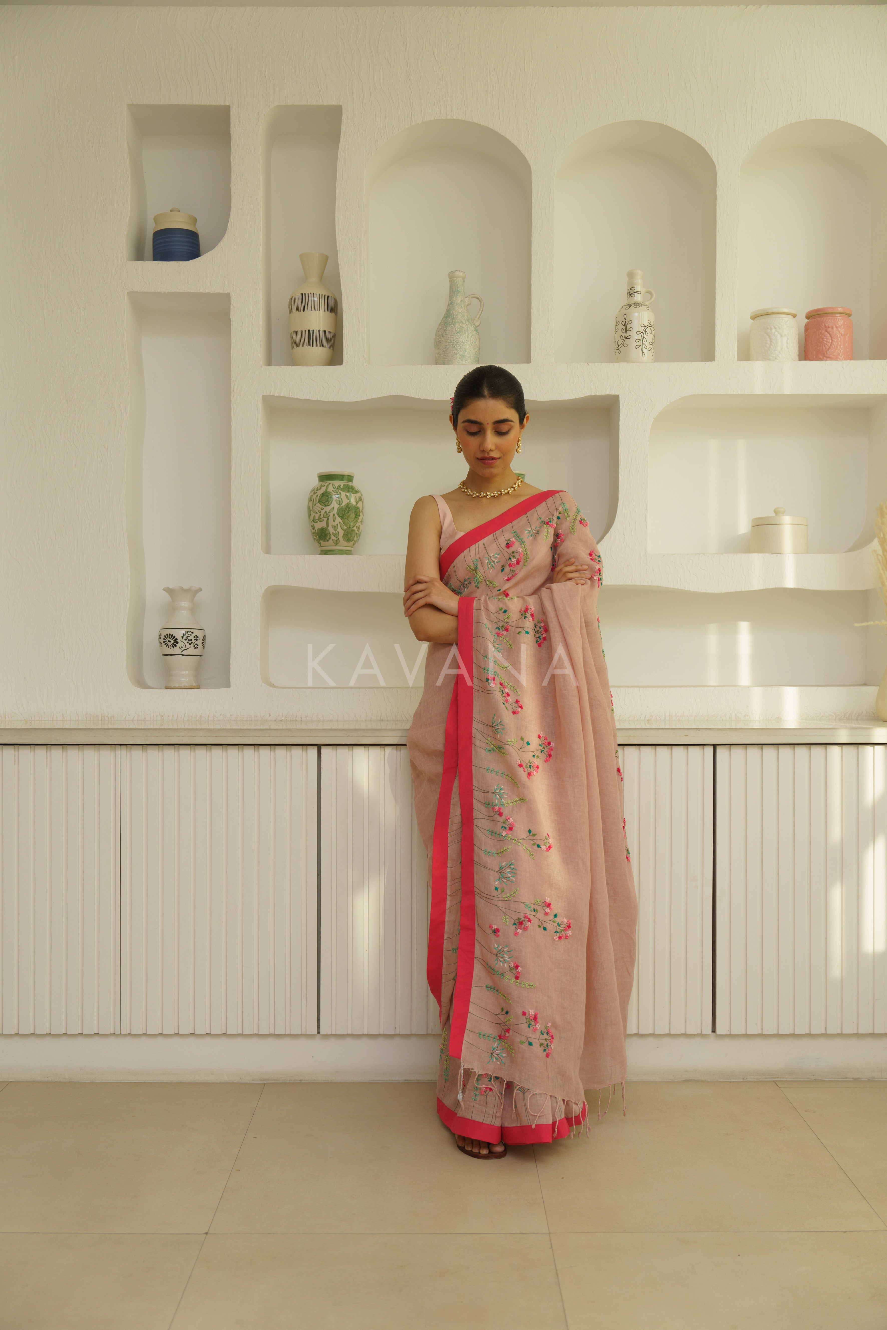 Aruna Linen Sari