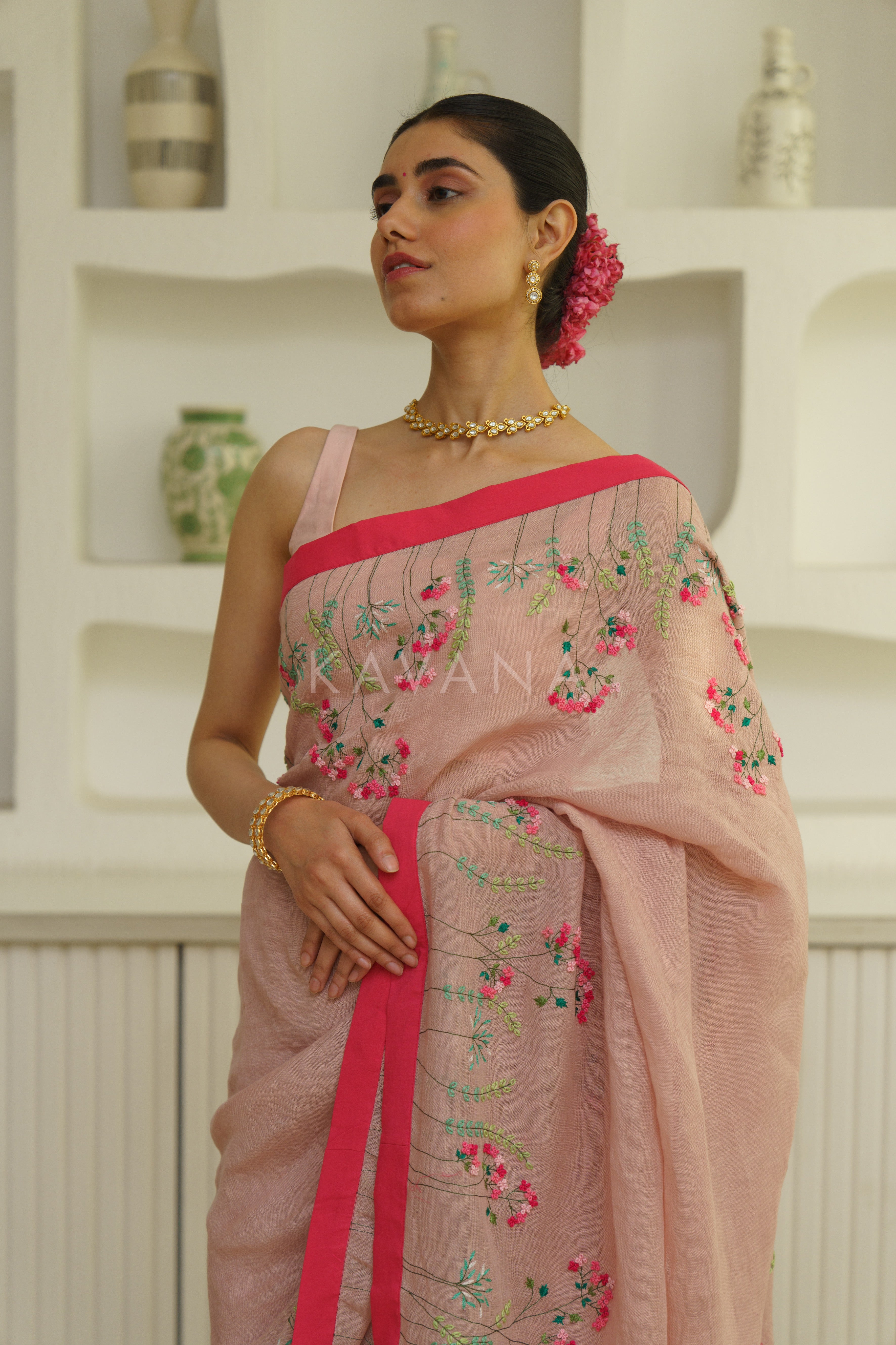 Aruna Linen Sari