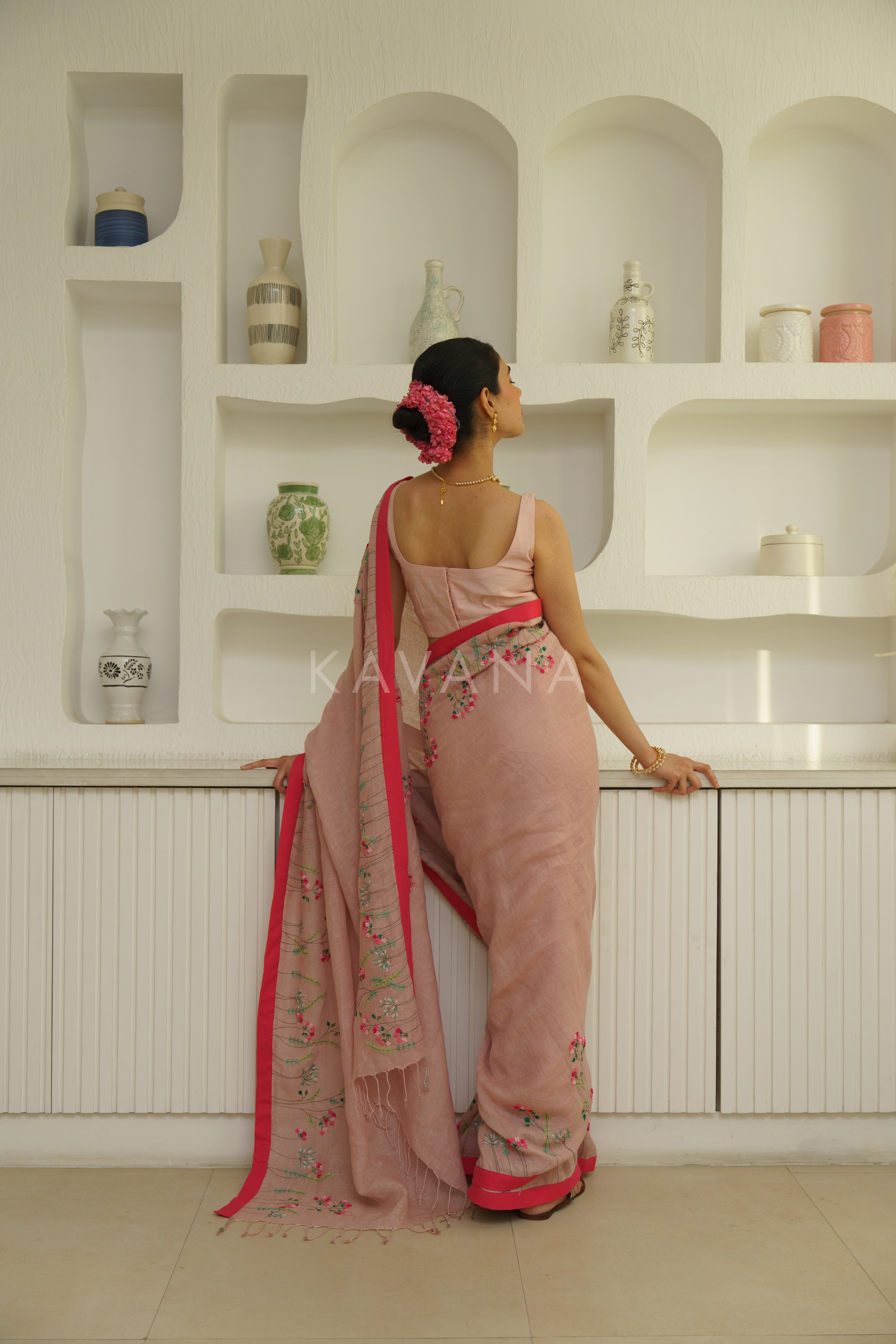 Aruna Linen Sari