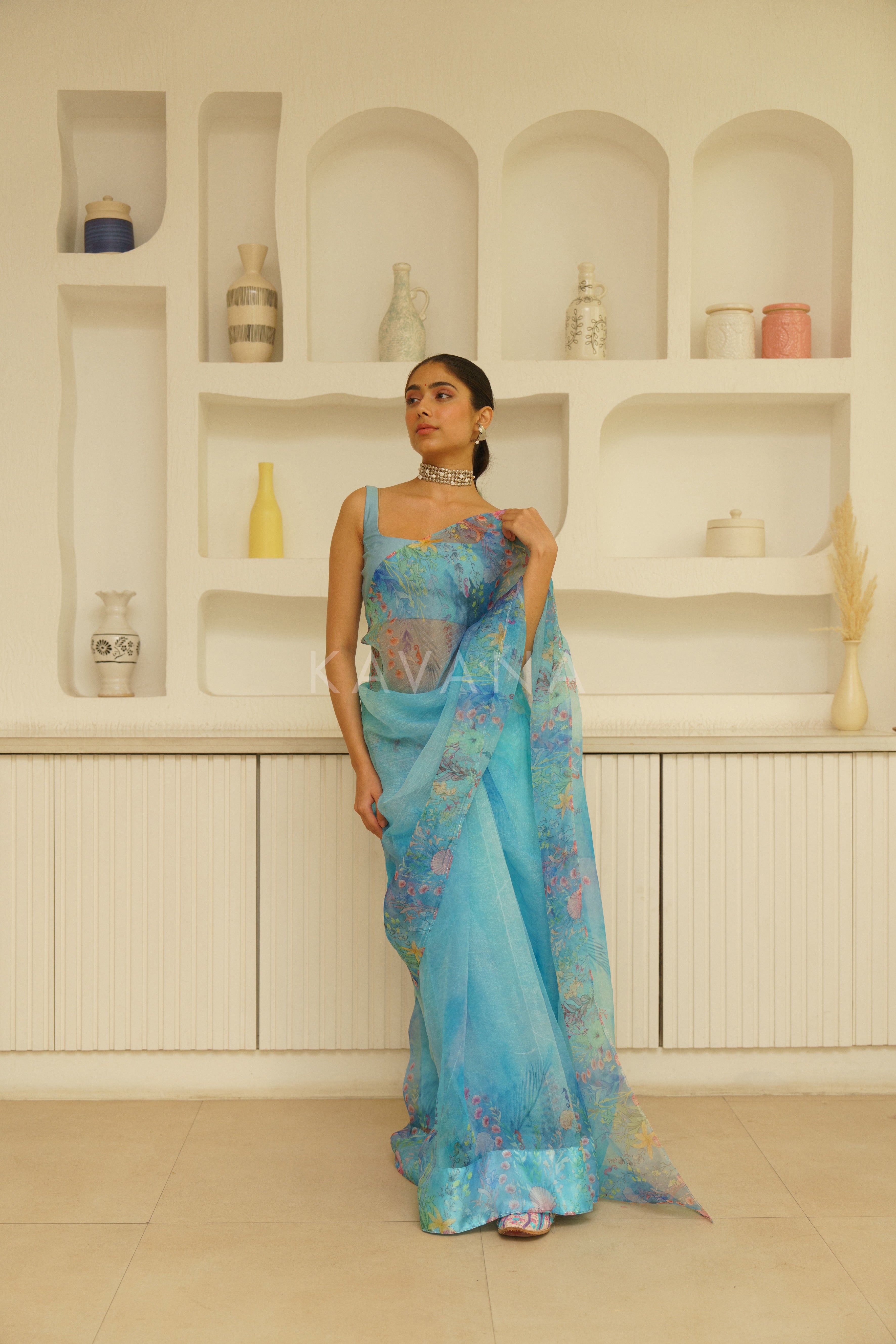 Seep Organza Sari