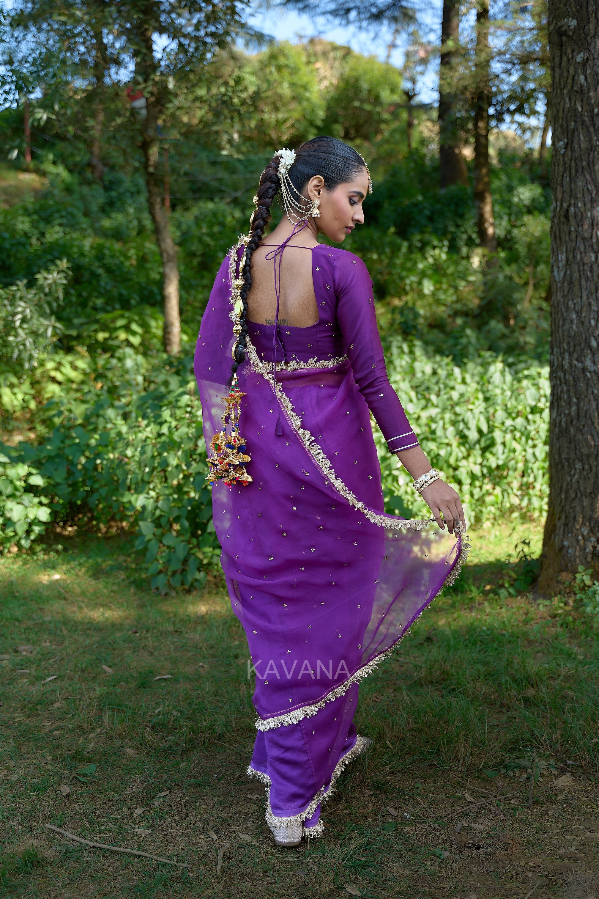 Leela Silk Organza Sari