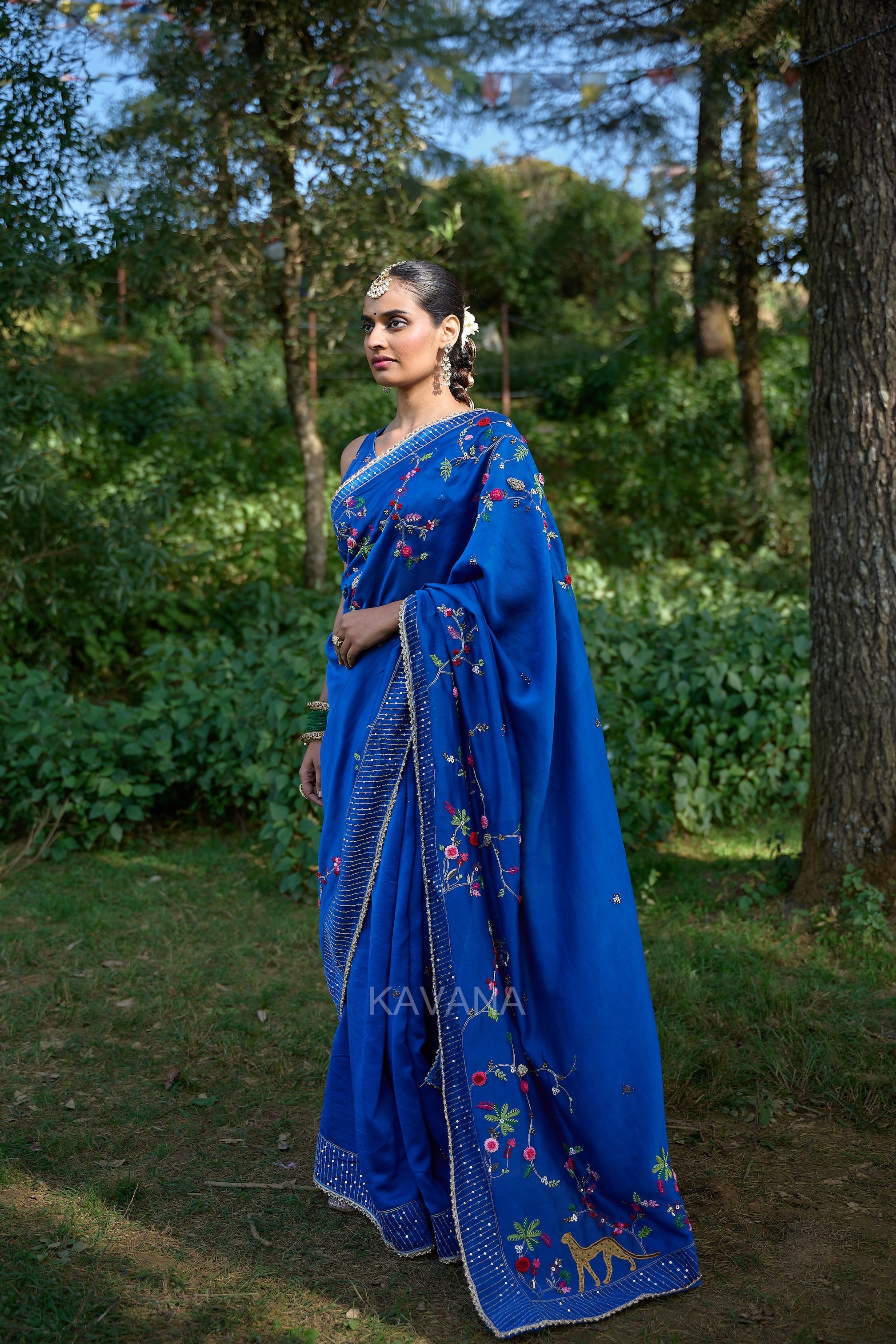 Chirmi Chanderi Sari