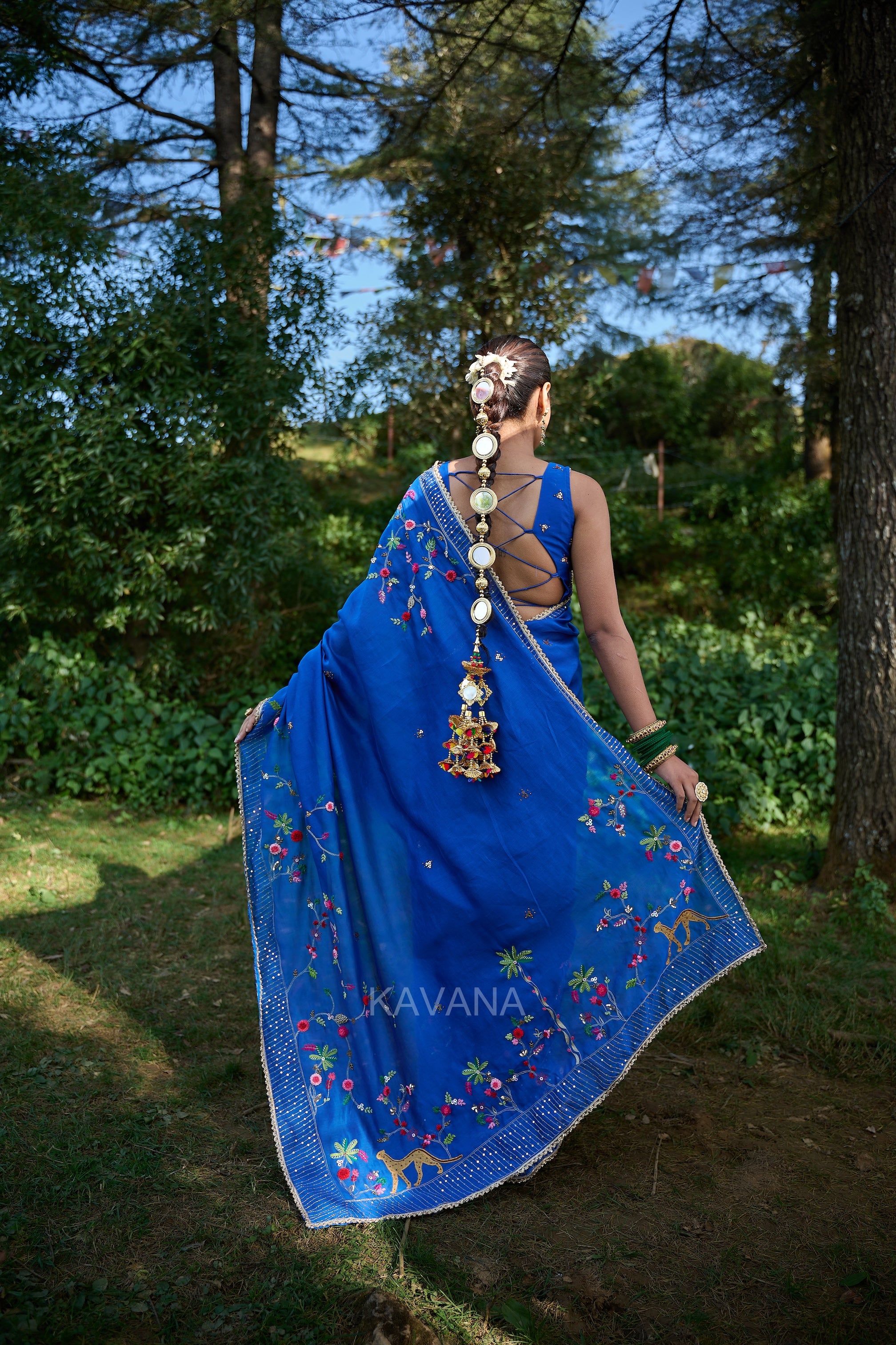 Chirmi Chanderi Sari