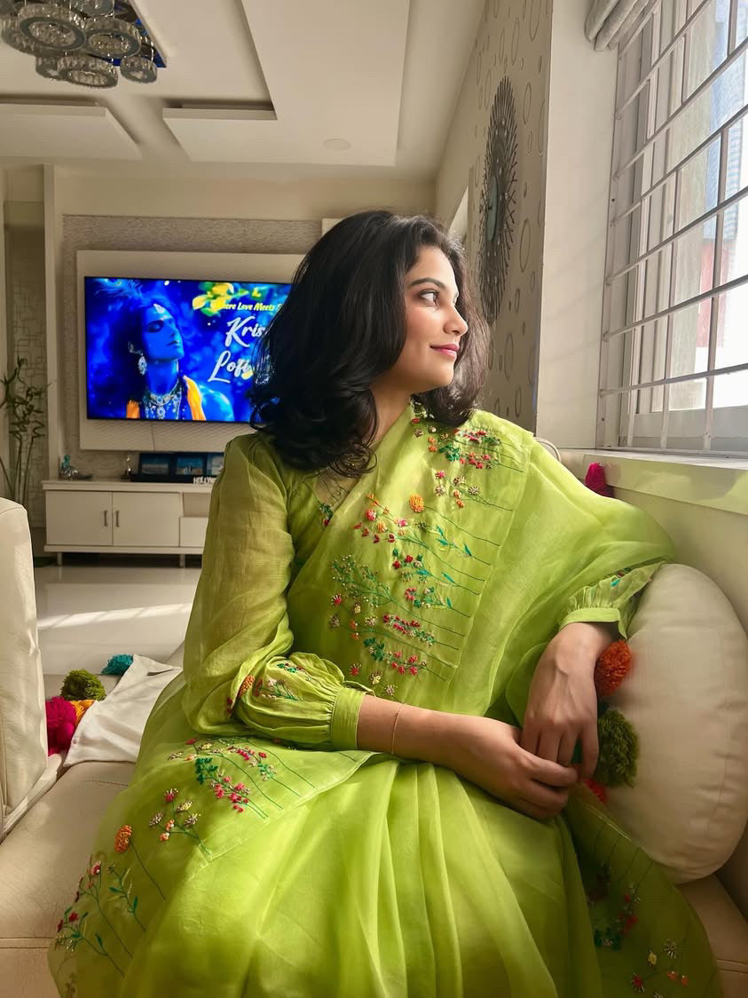 Kasturi Surbhi Silk Organza sari