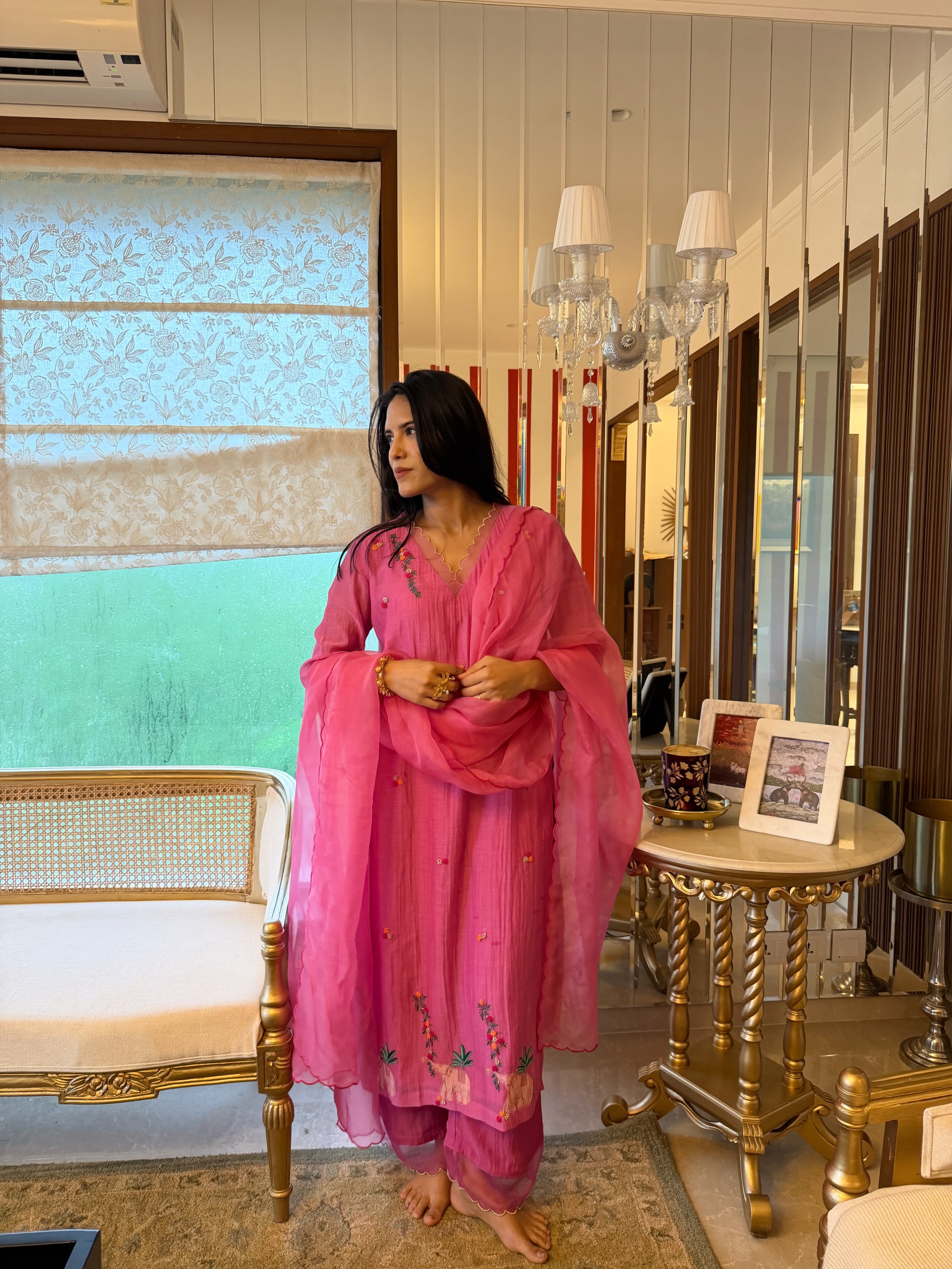 Pink Numani Kurta Set