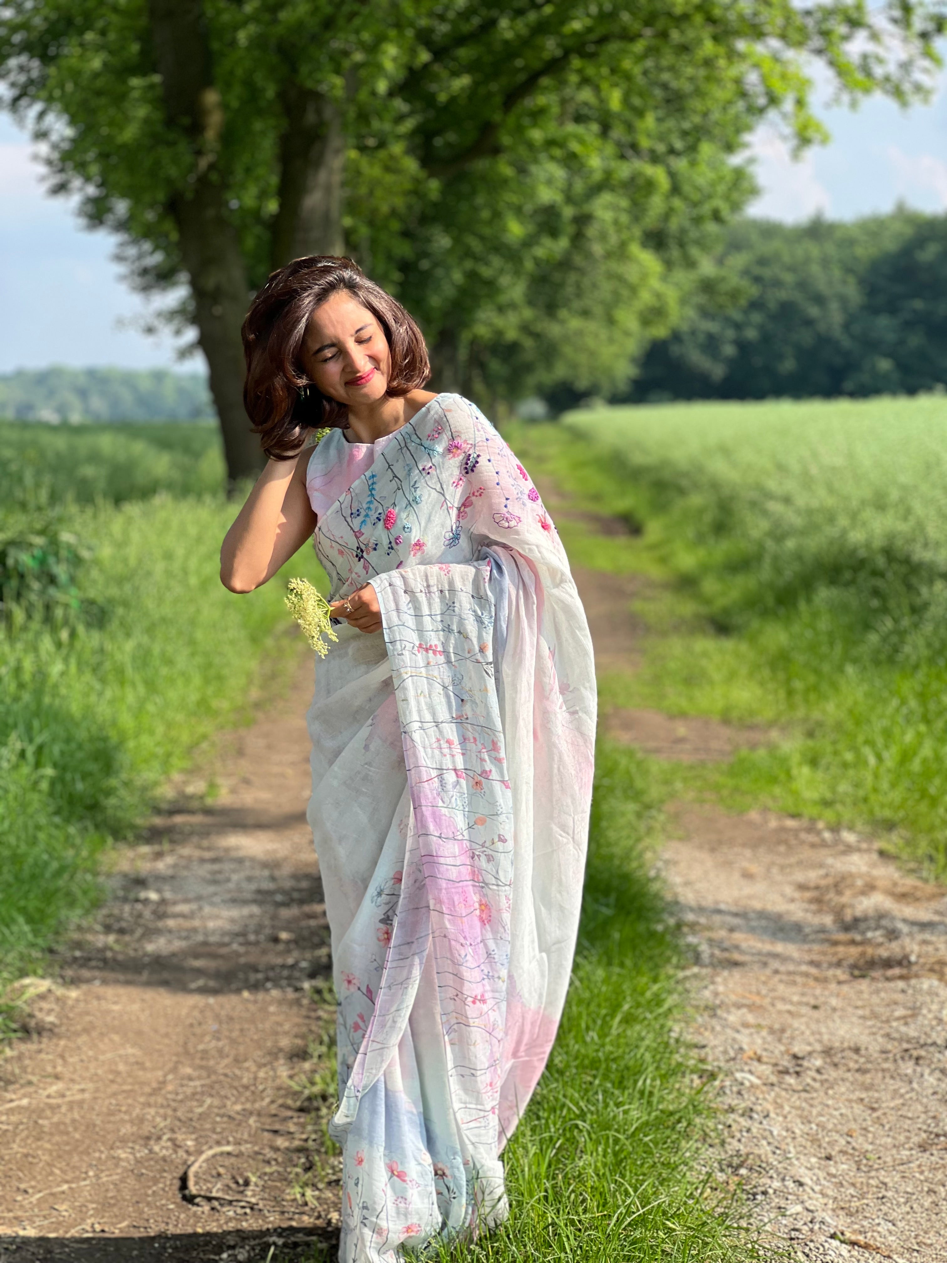 Seher Linen Sari