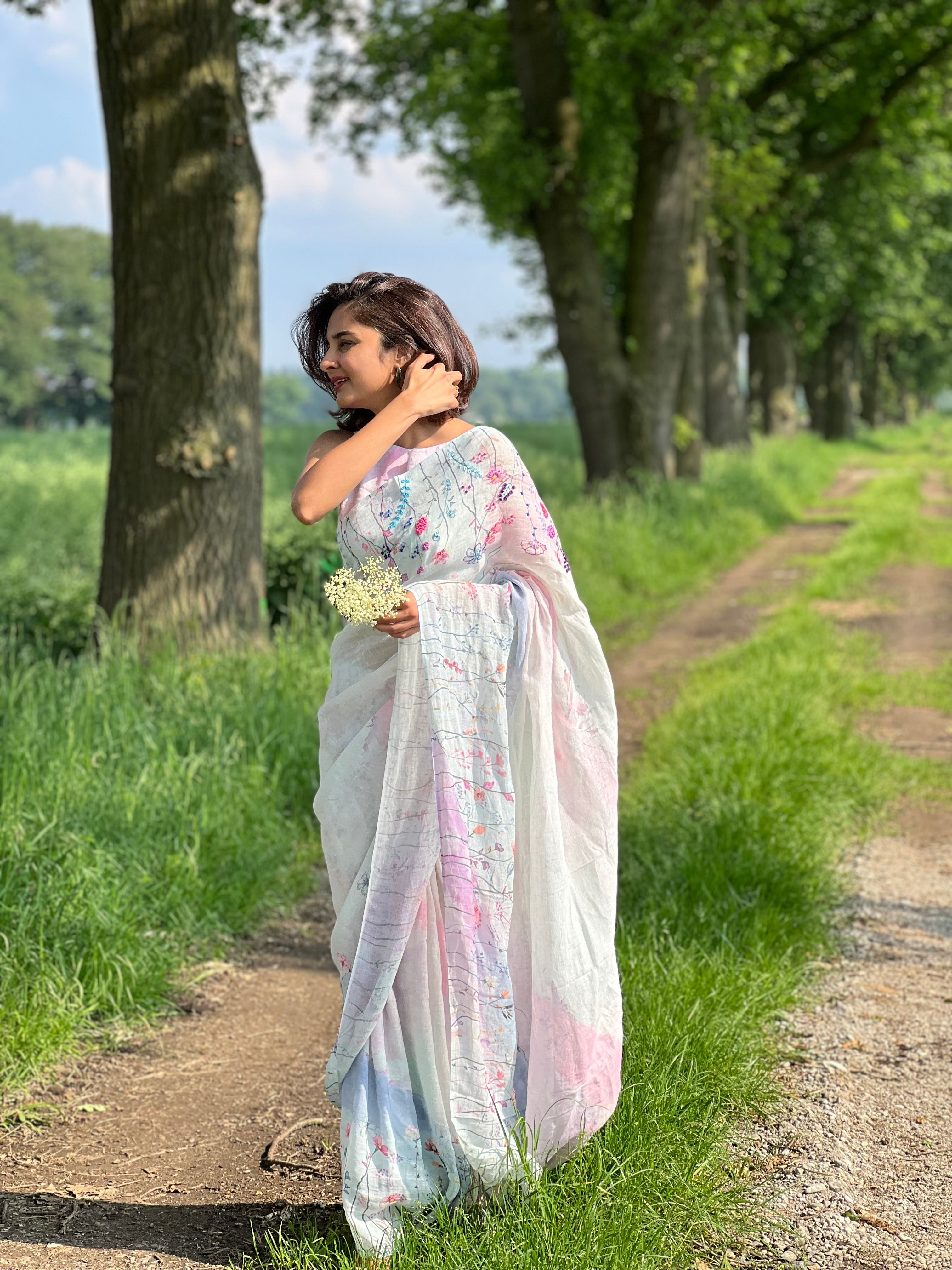 Seher Linen Sari