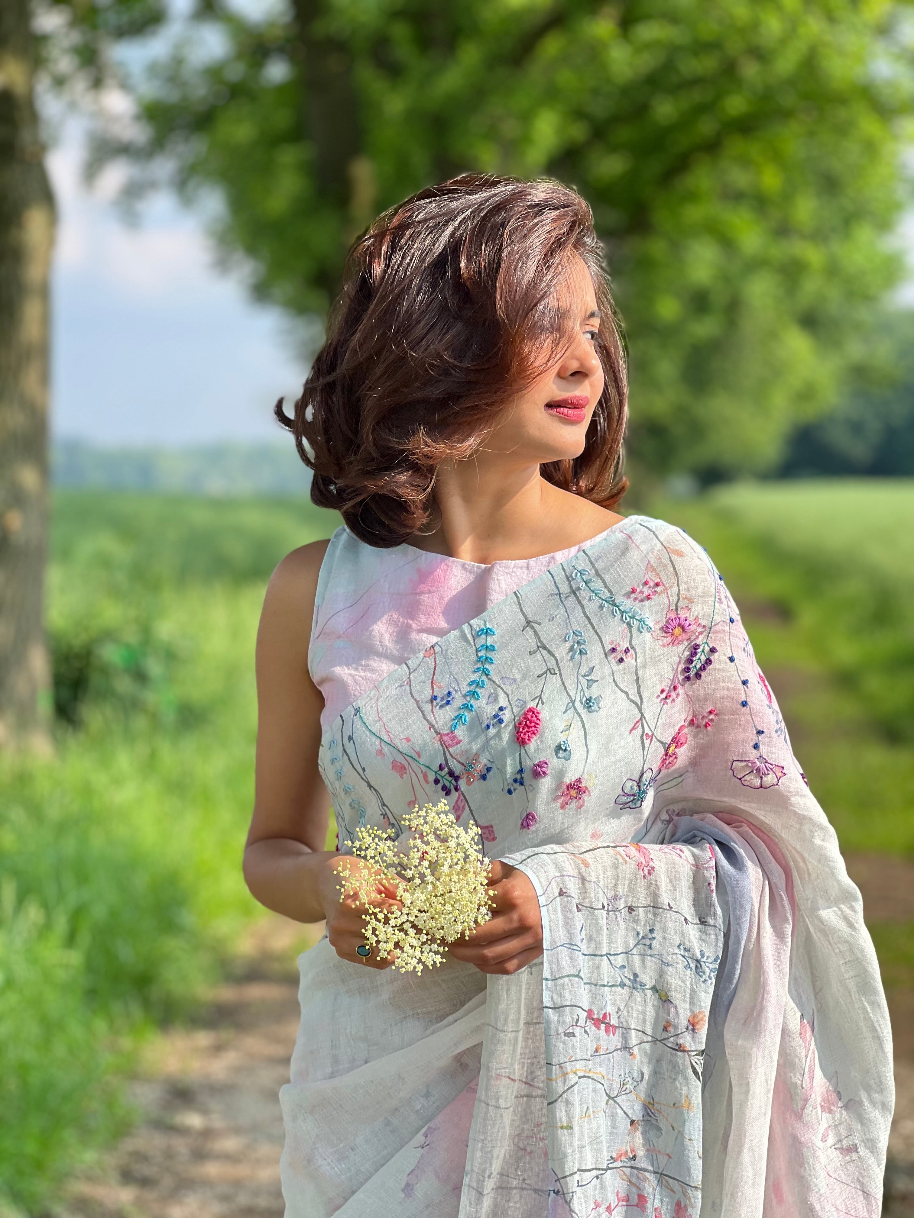 Seher Linen Sari