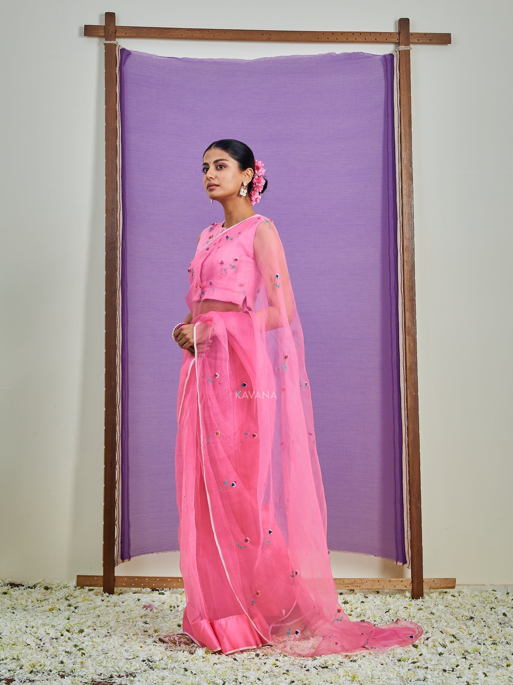 Dilkashi Silk Organza Sari