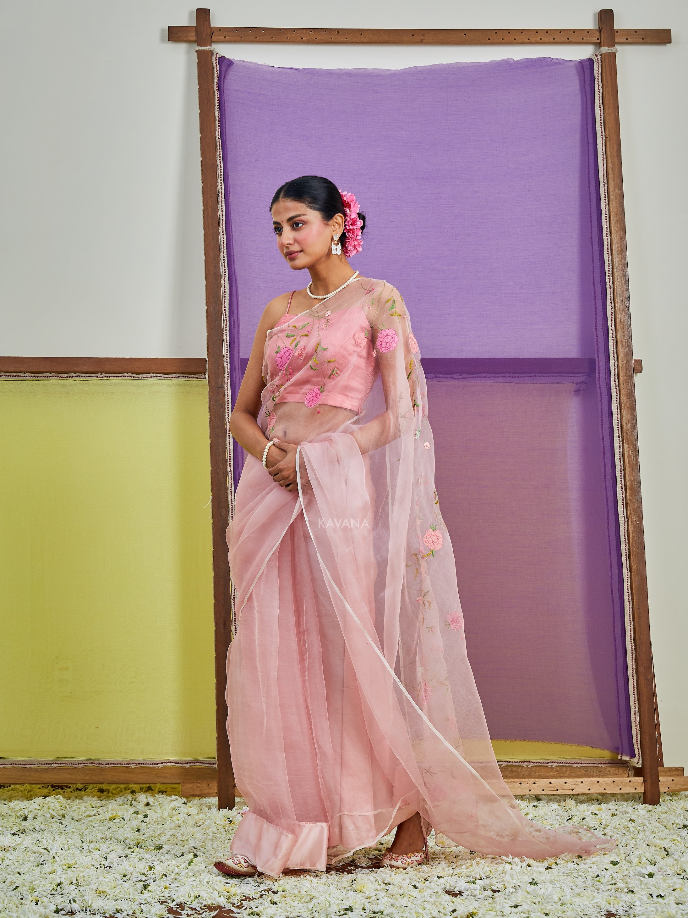 Gulnaz Silk Organza Sari