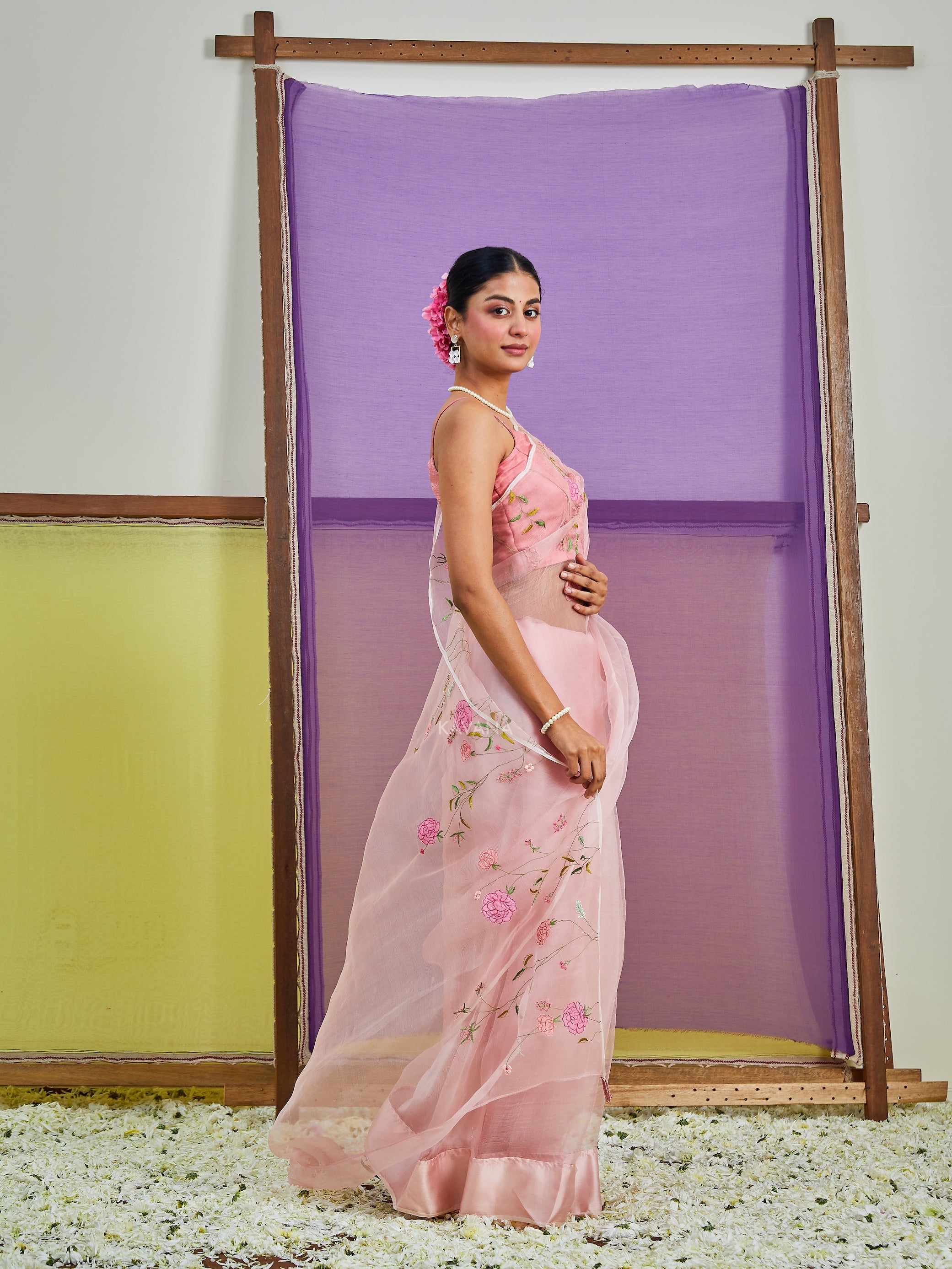 Gulnaz Silk Organza Sari