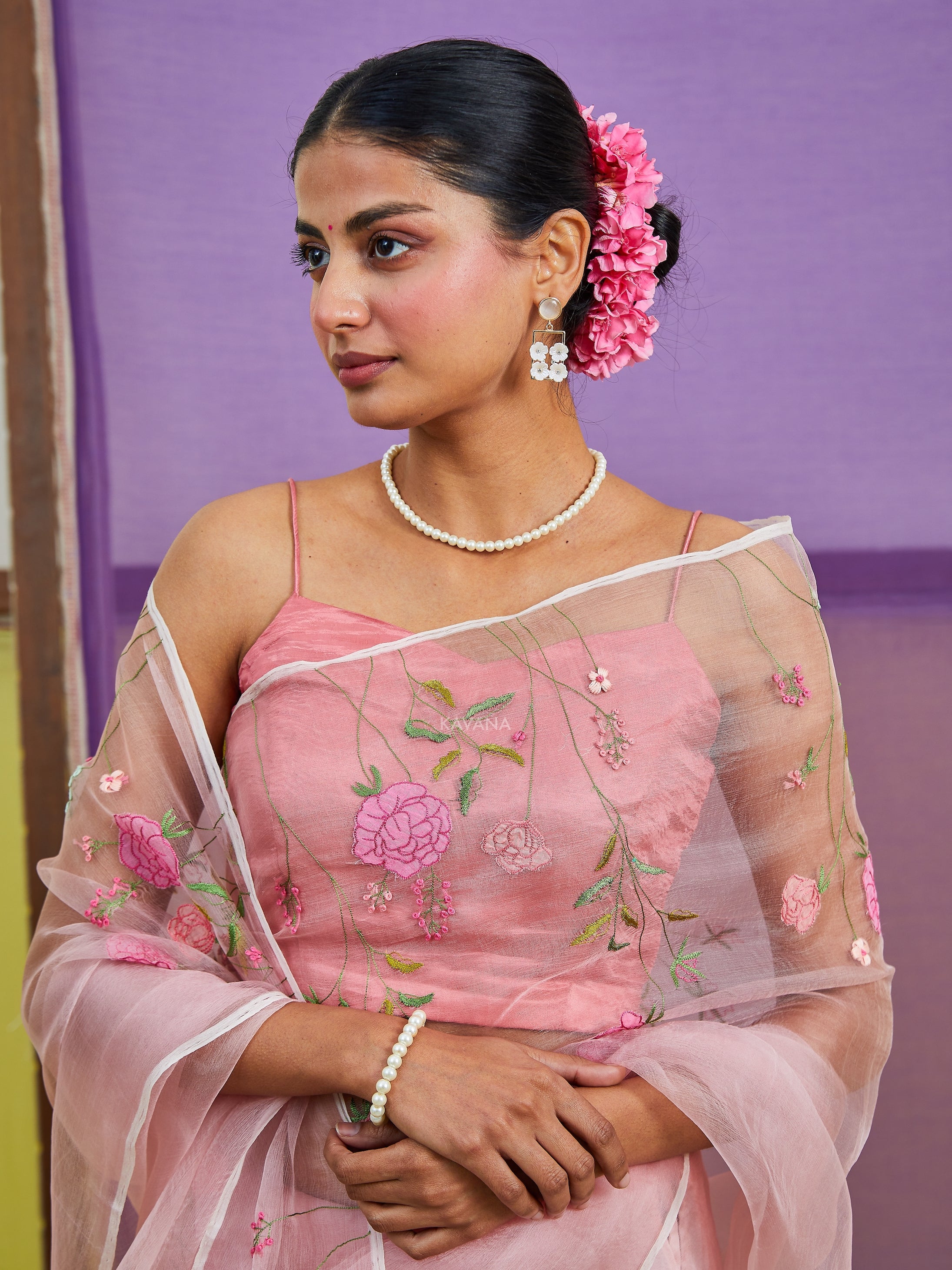 Gulnaz Silk Organza Sari