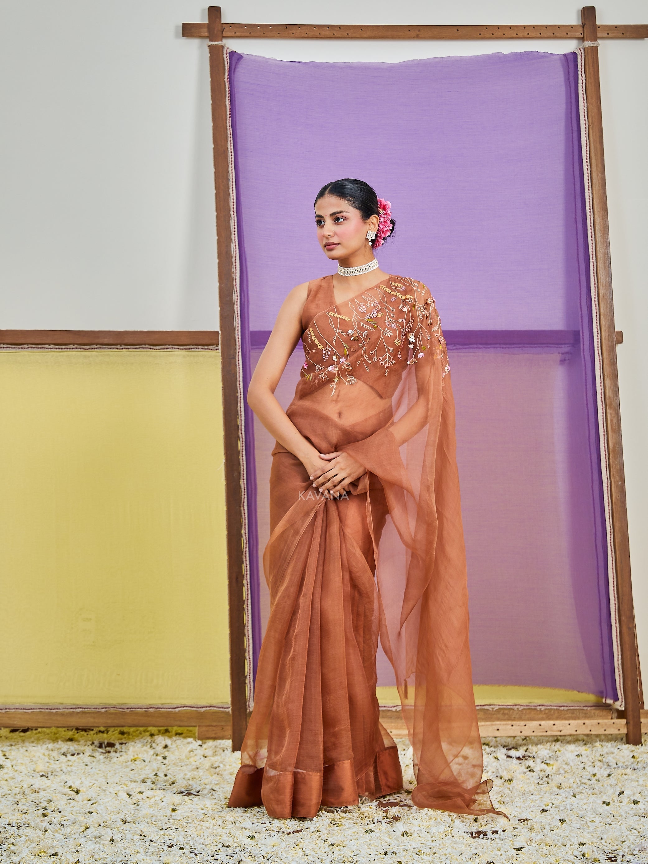 Dhara Silk Organza Sari