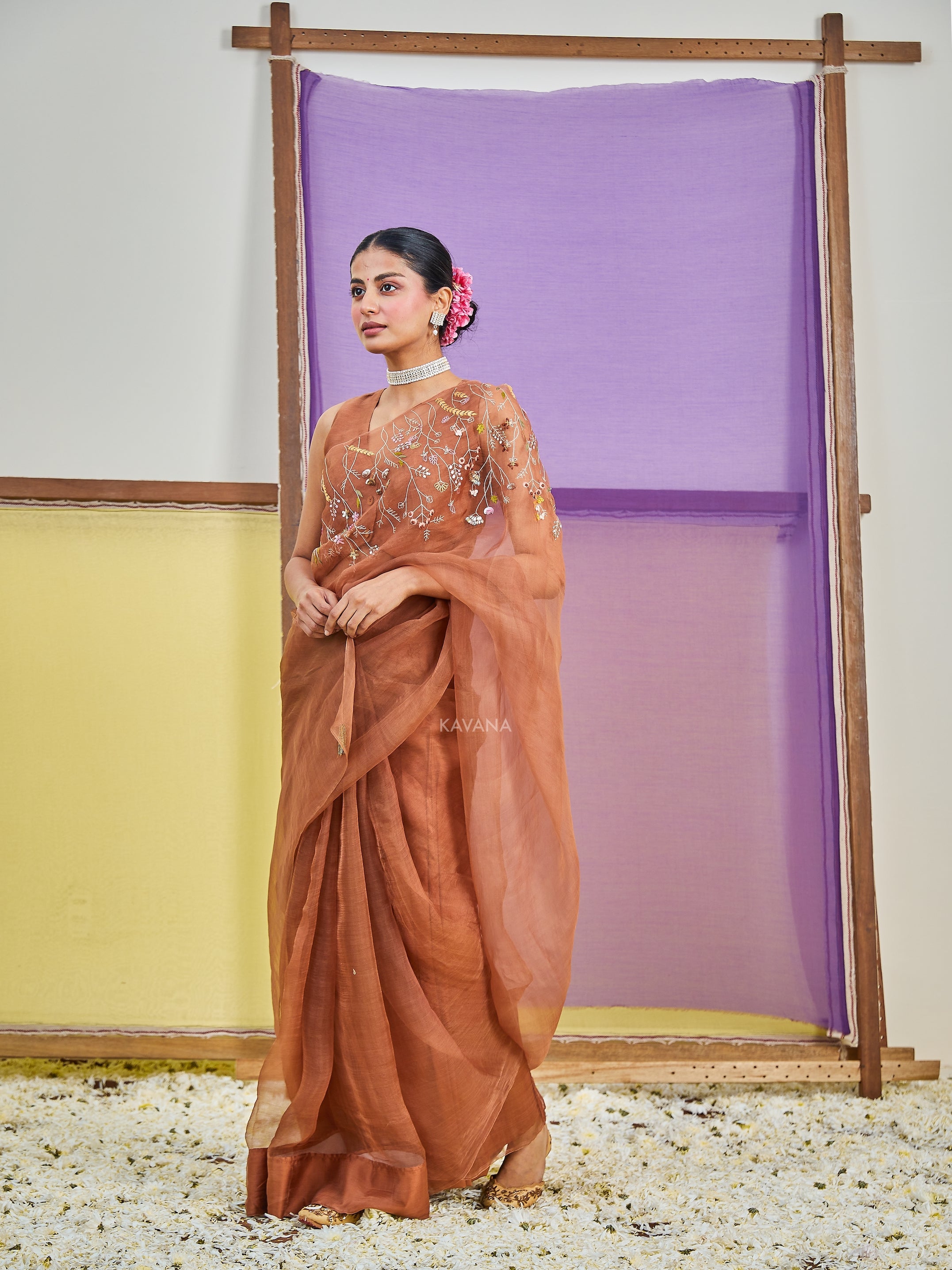 Dhara Silk Organza Sari