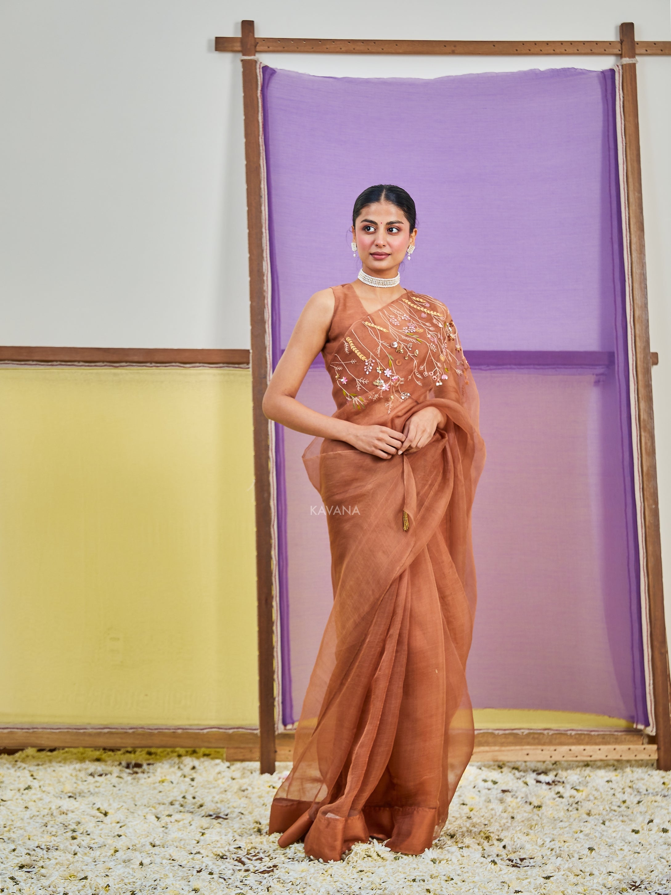 Dhara Silk Organza Sari