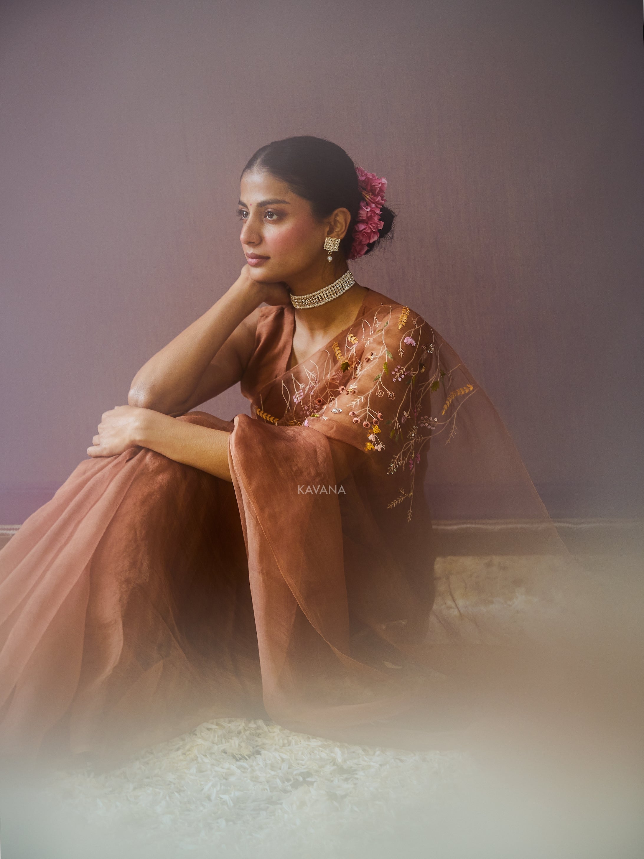 Dhara Silk Organza Sari
