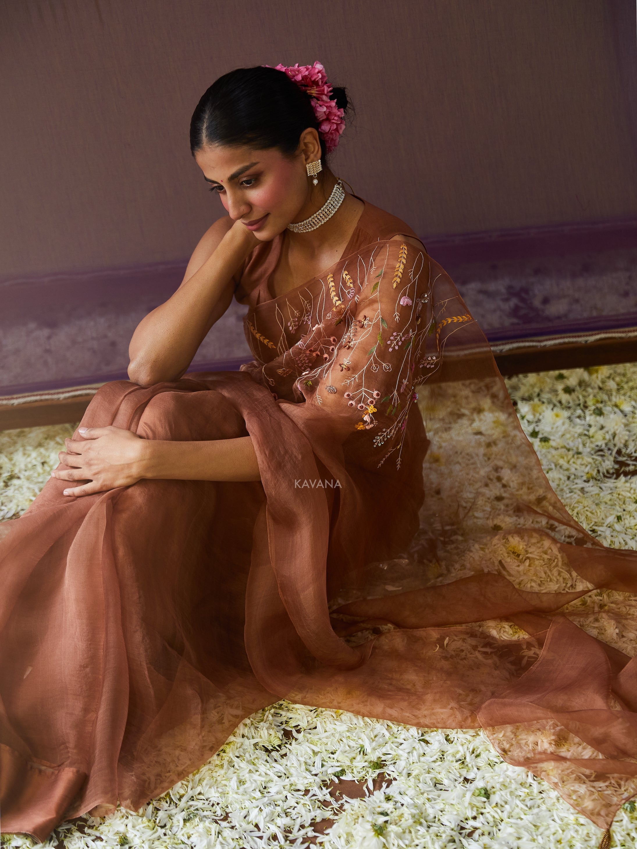 Dhara Silk Organza Sari