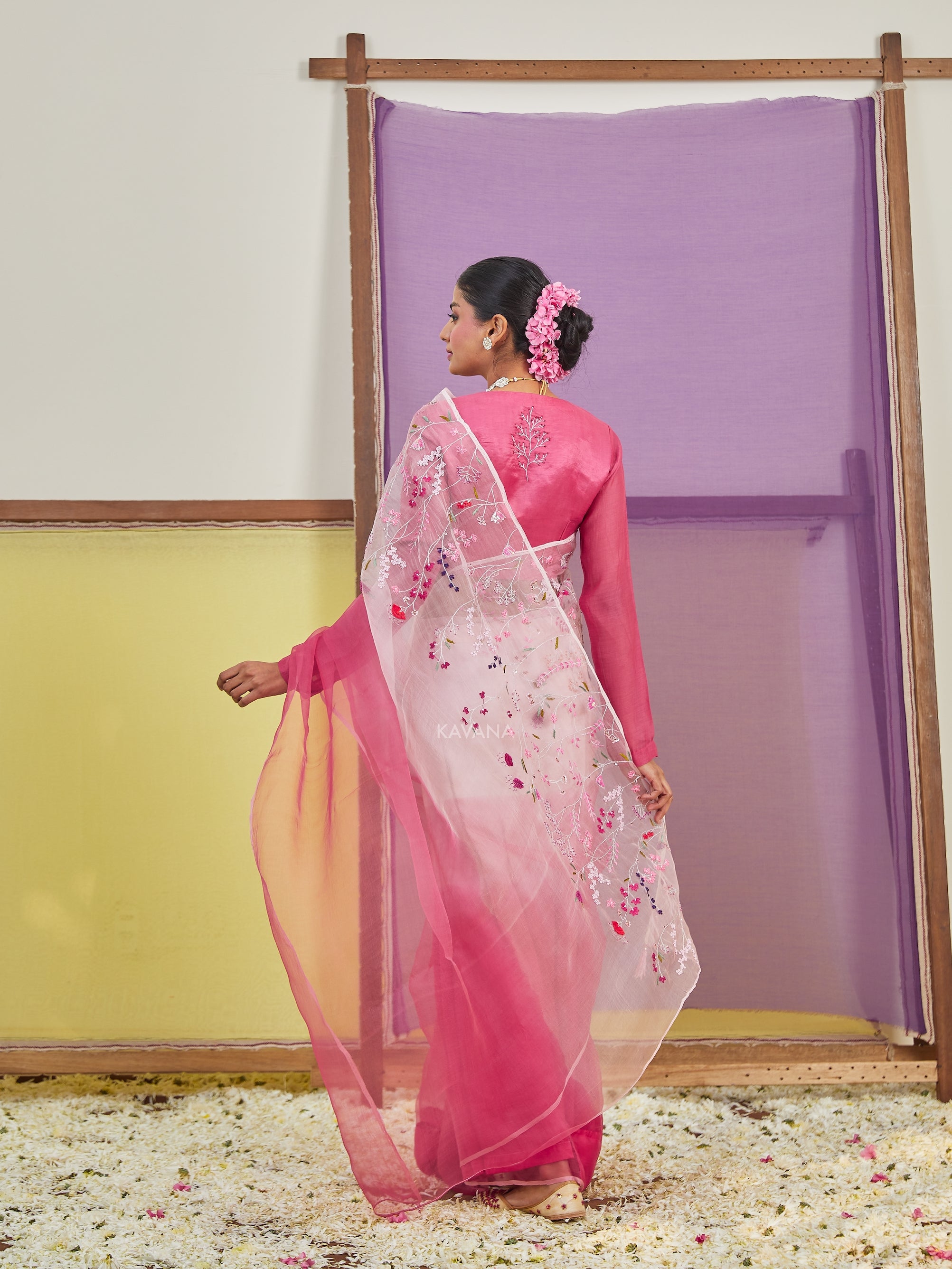 Bagicha Silk Organza Sari