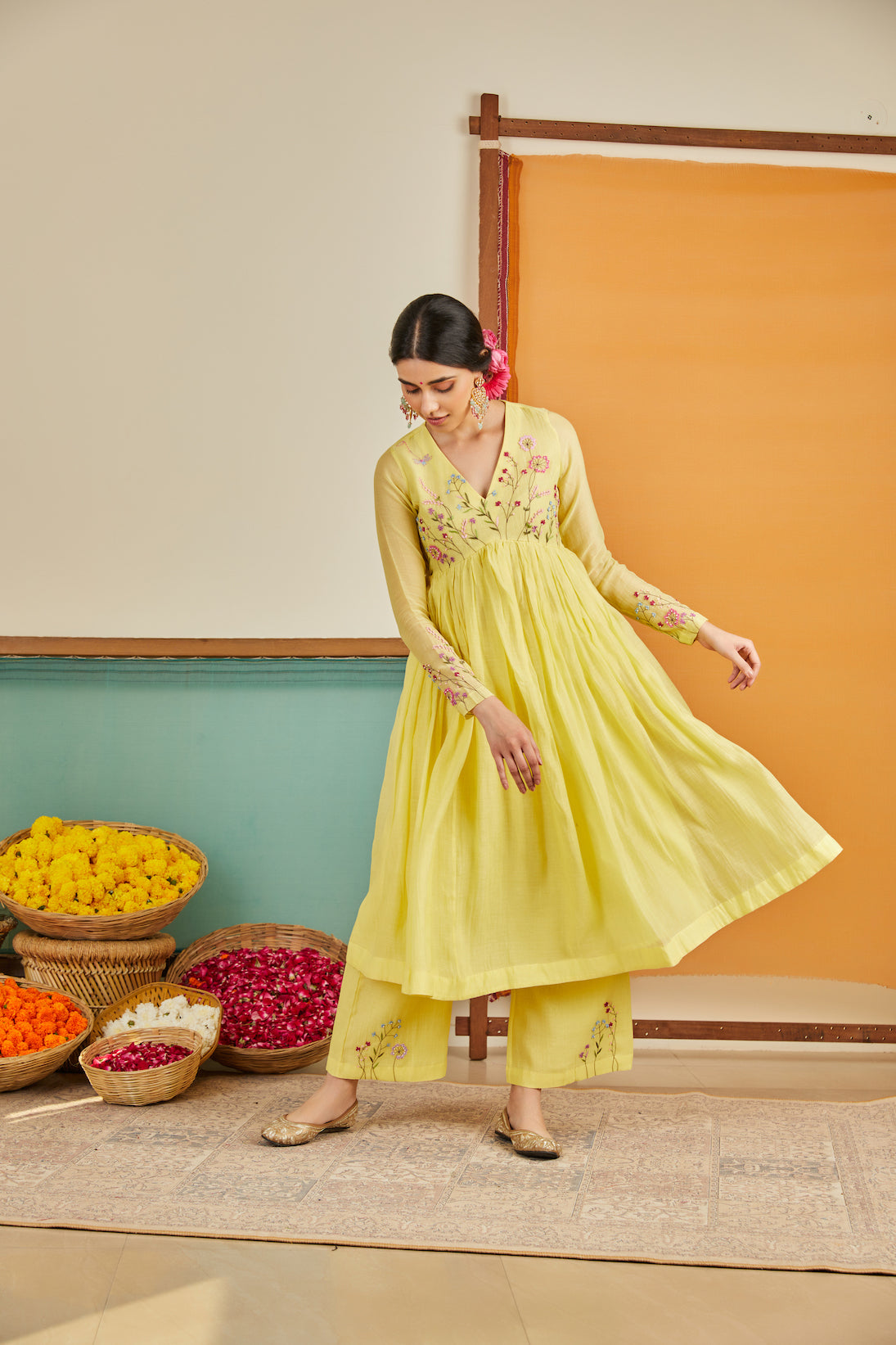 Zohra Chanderi Kurta Set