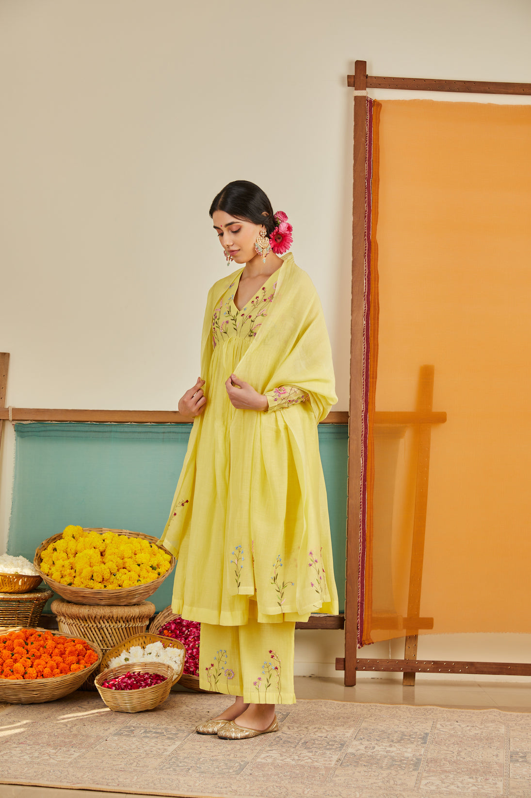 Zohra Chanderi Kurta Set