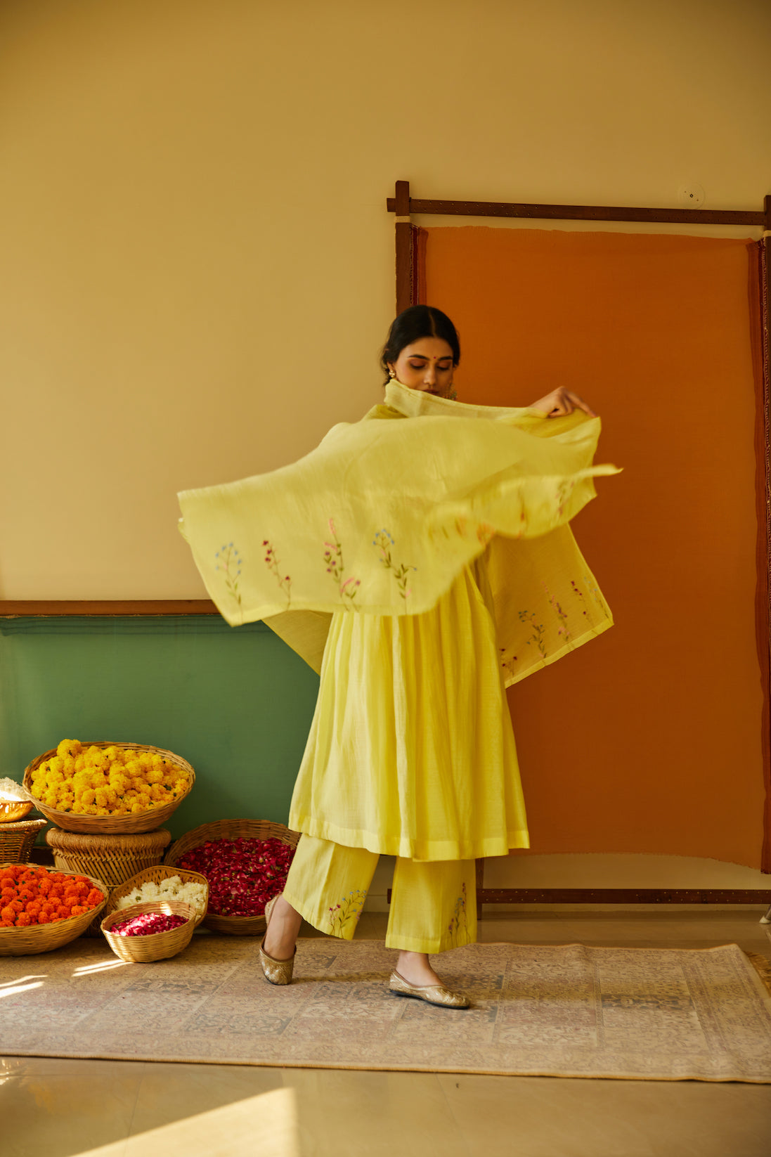 Zohra Chanderi Kurta Set