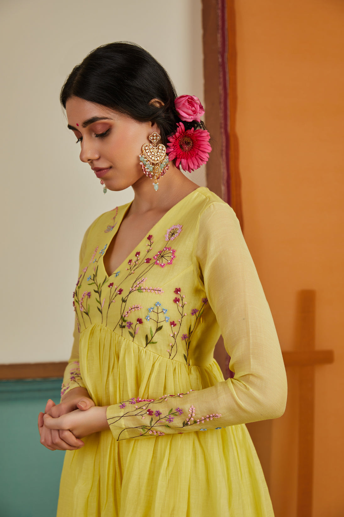 Zohra Chanderi Kurta Set
