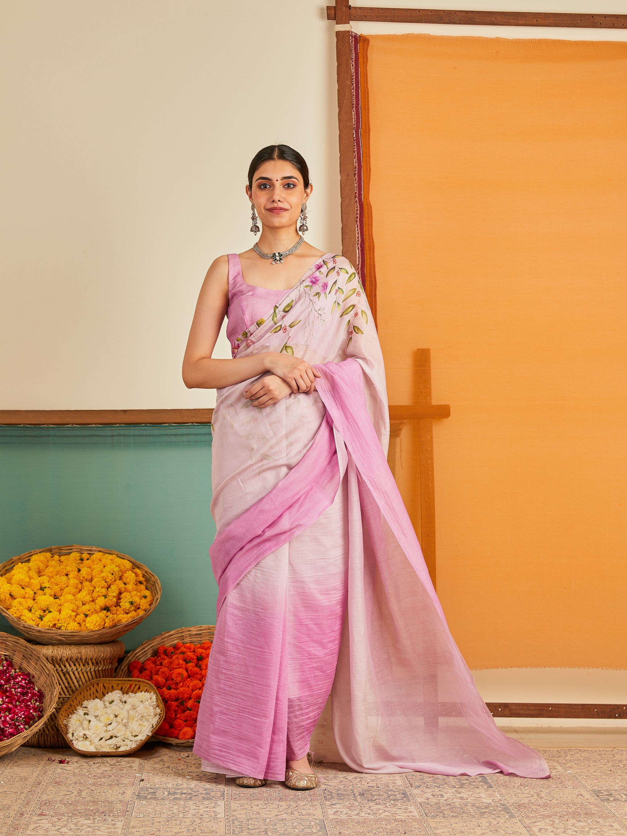 Falguni Chanderi Sari