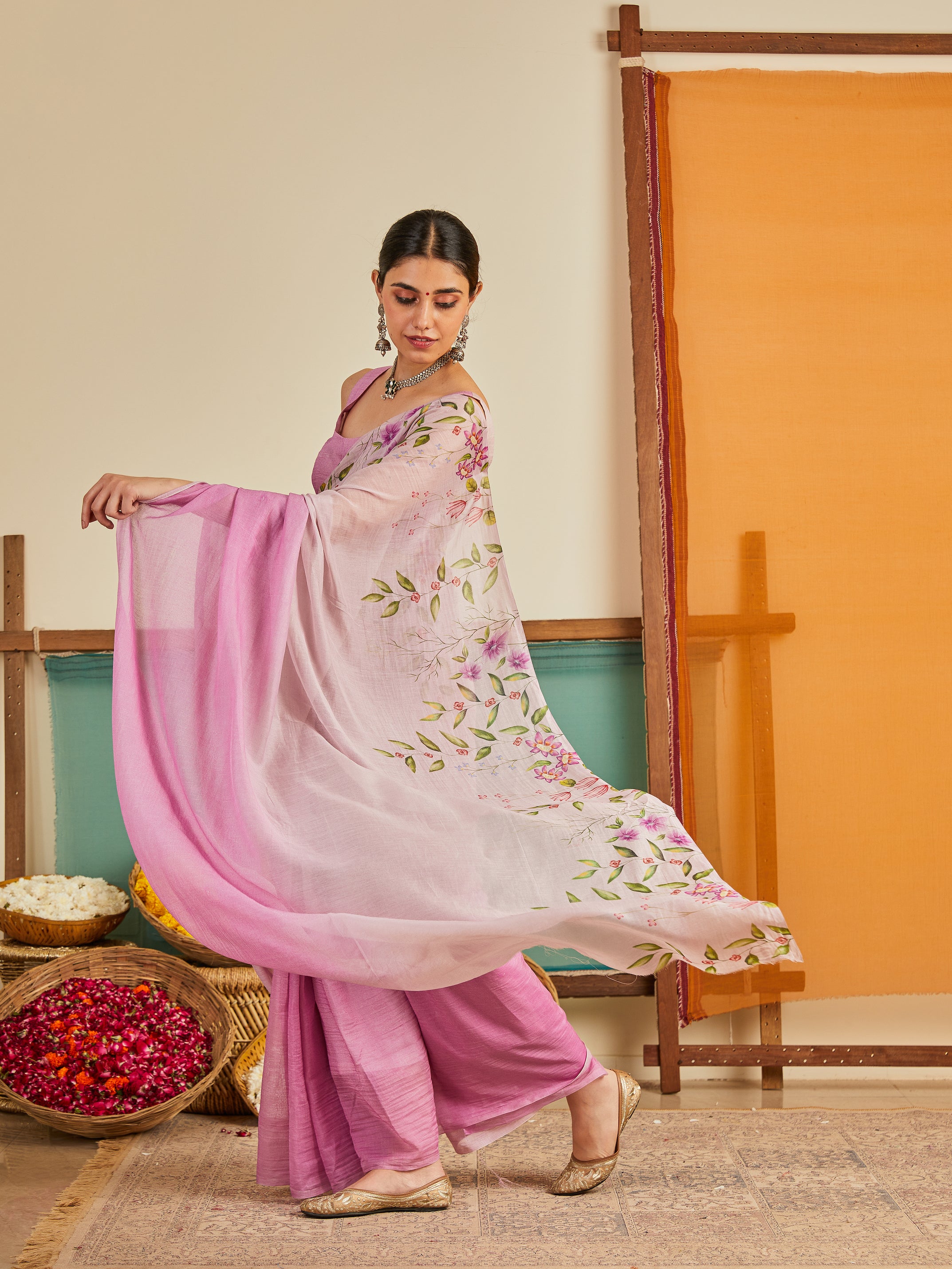 Falguni Chanderi Sari