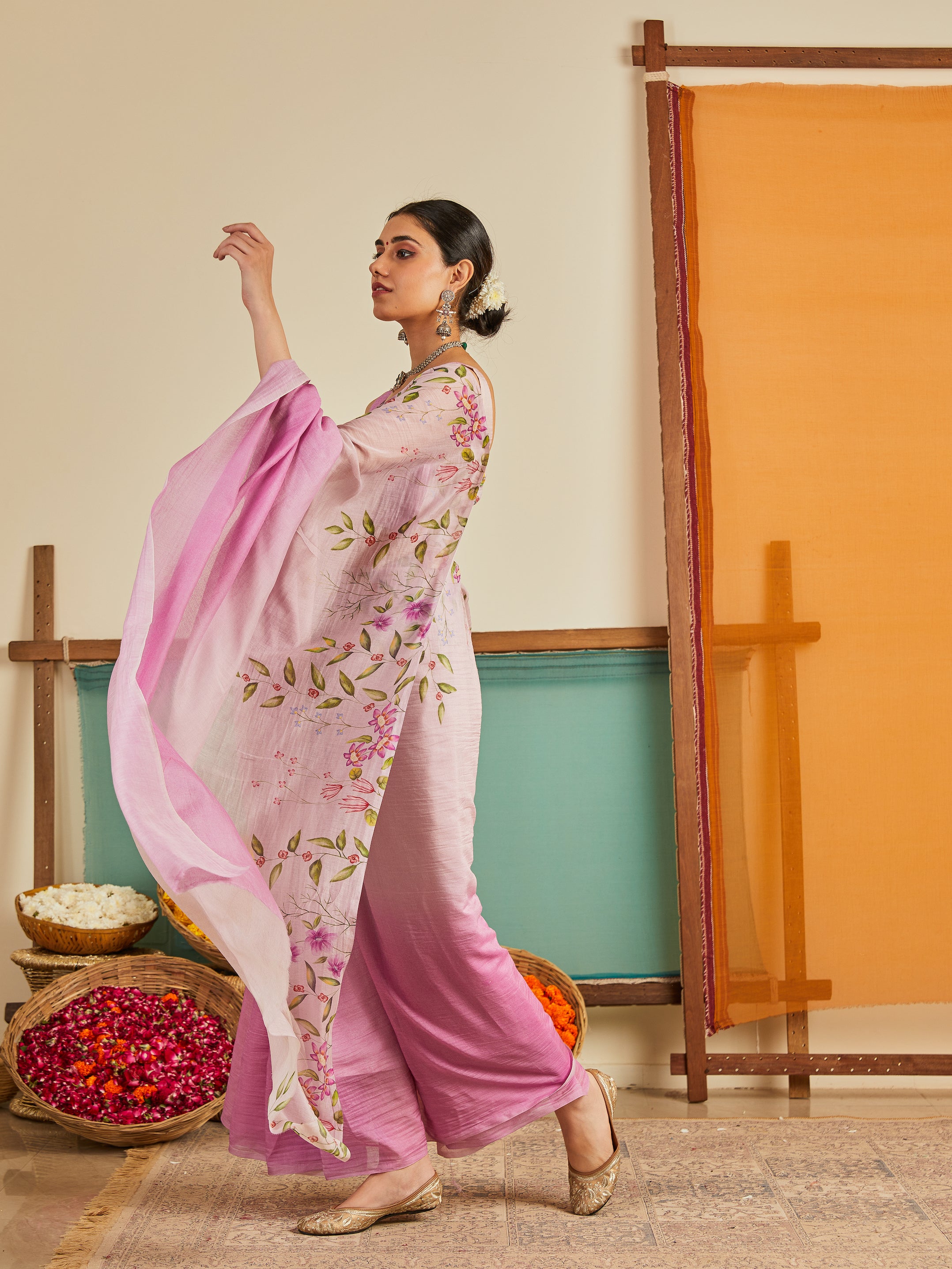 Falguni Chanderi Sari