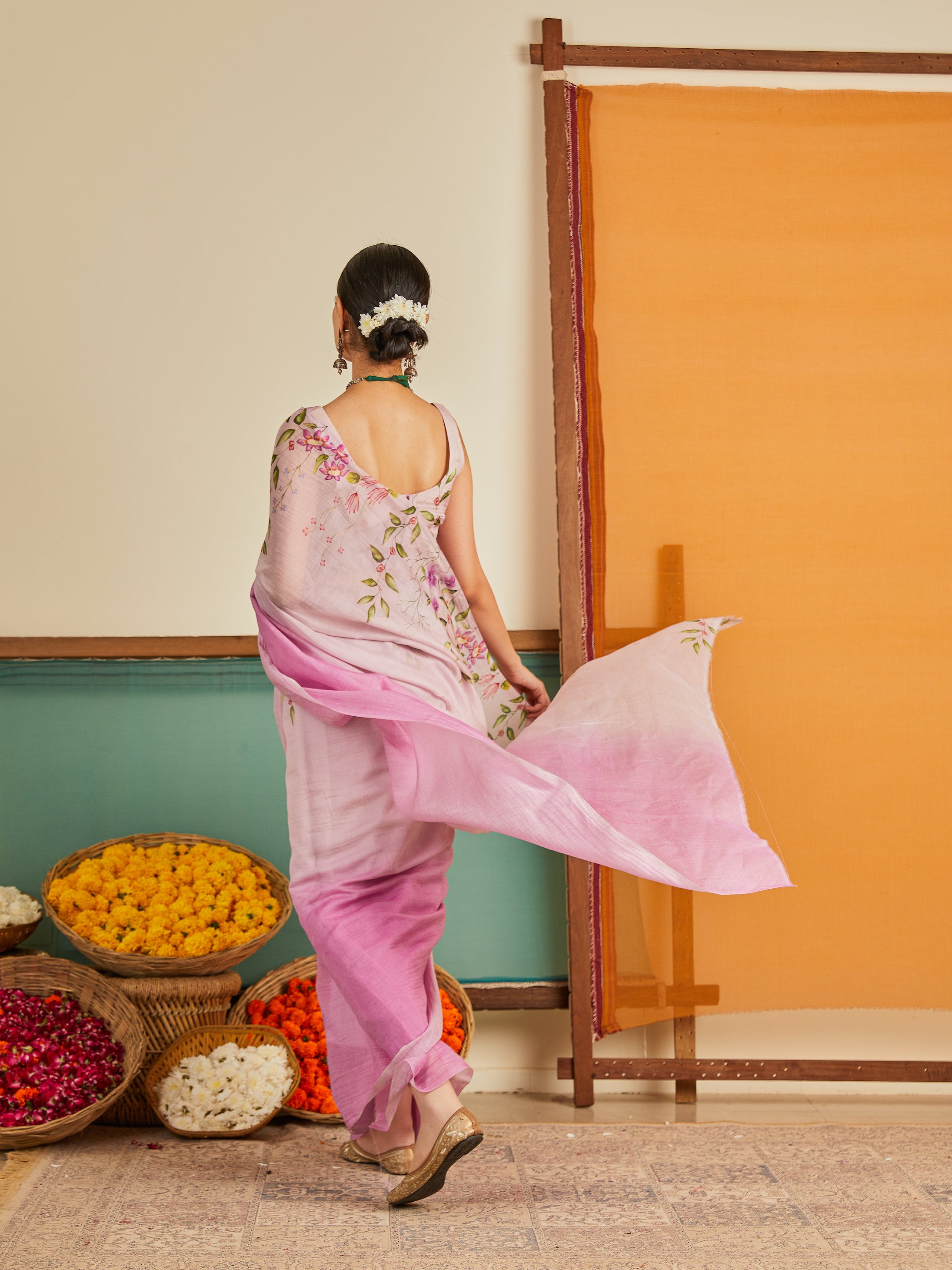 Falguni Chanderi Sari