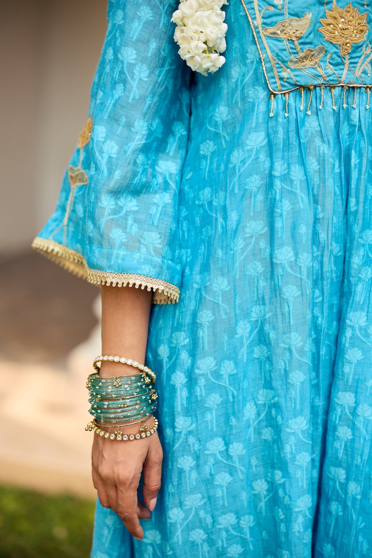 Khazaami Chanderi Kurta Set