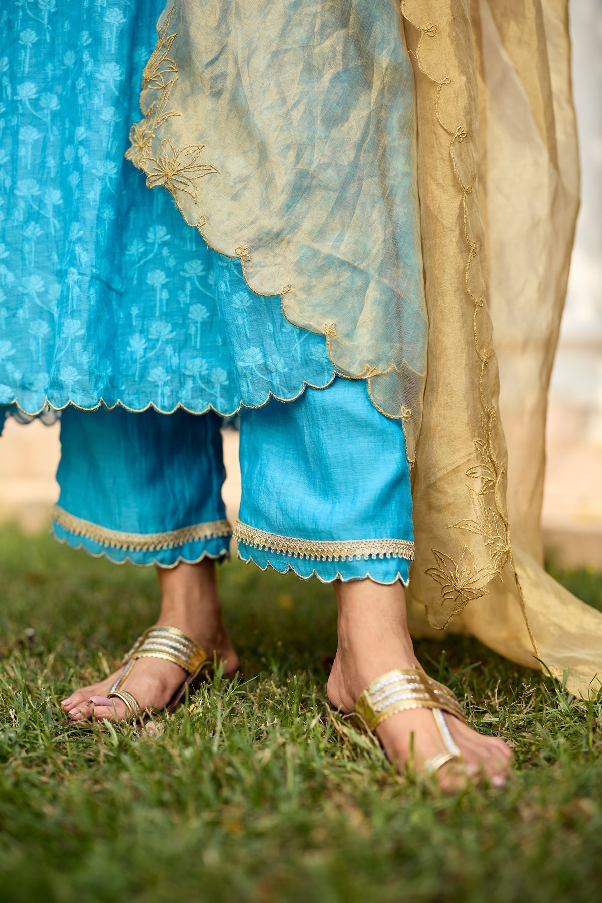 Khazaami Silk Tissue Dupatta