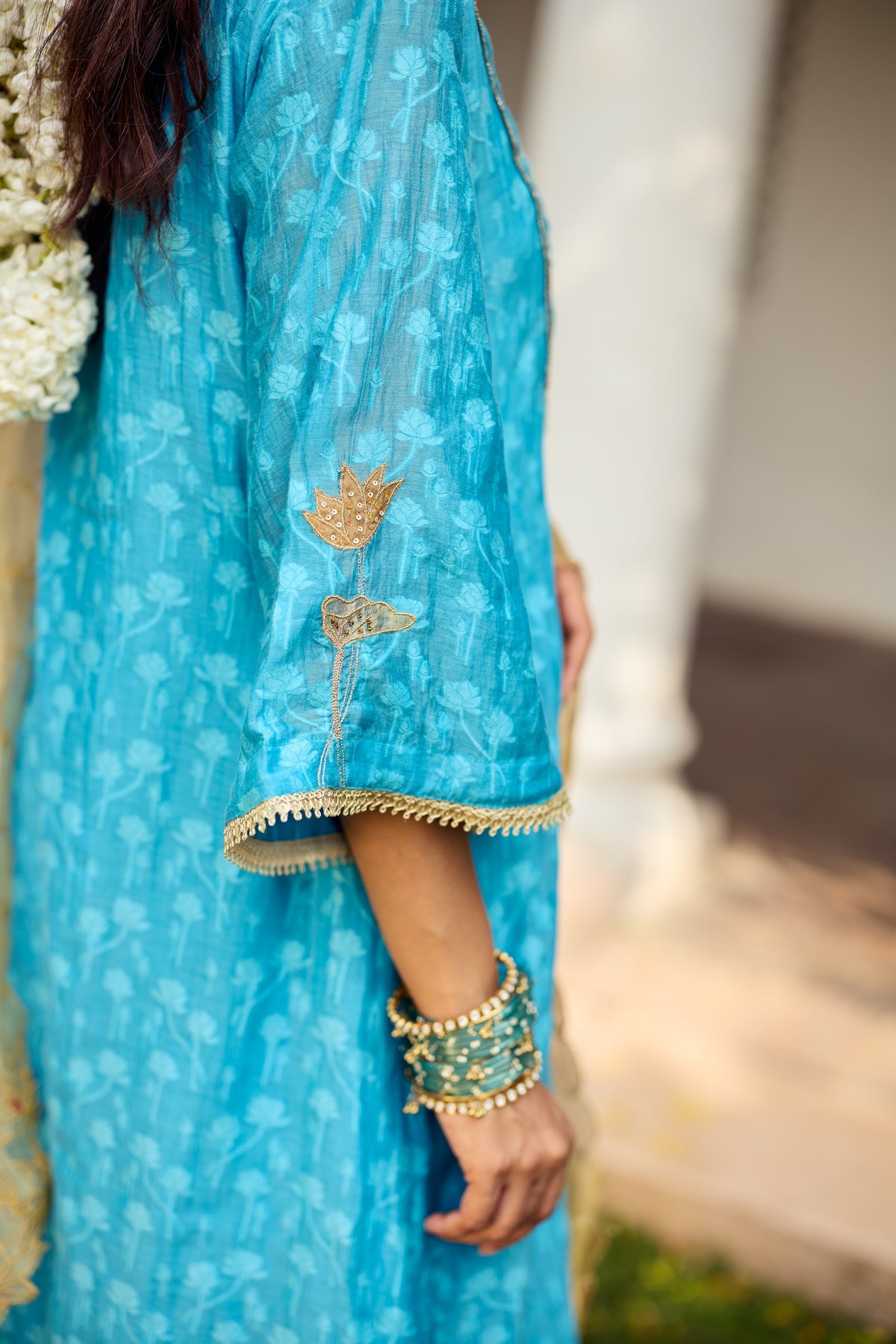 Khazaami Chanderi Kurta Set