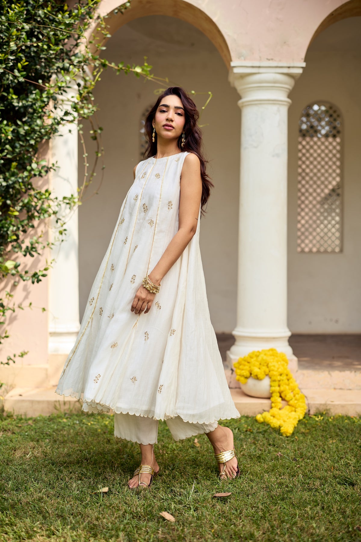 Shamaa Chanderi Kurta Set