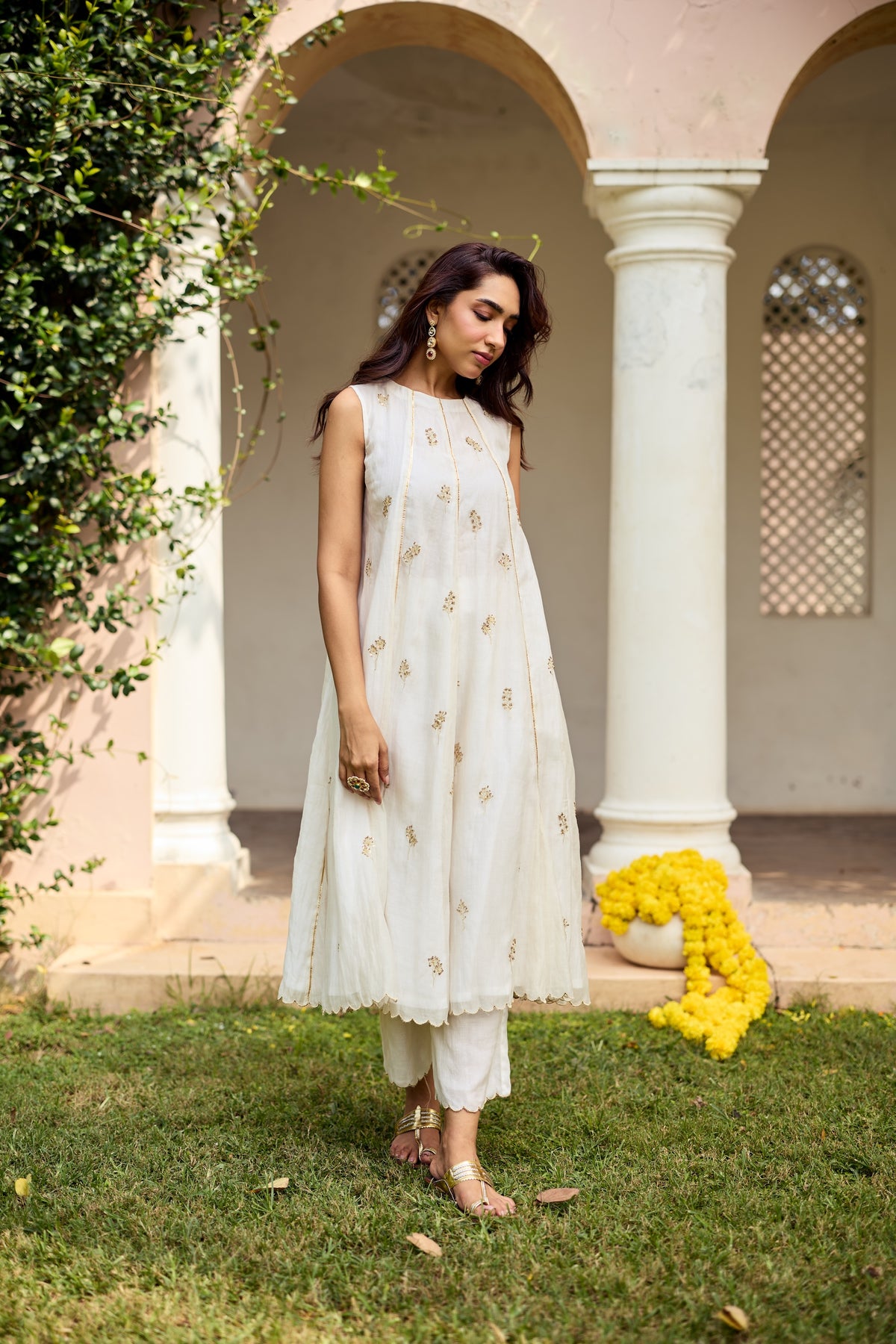 Shamaa Chanderi Kurta Set