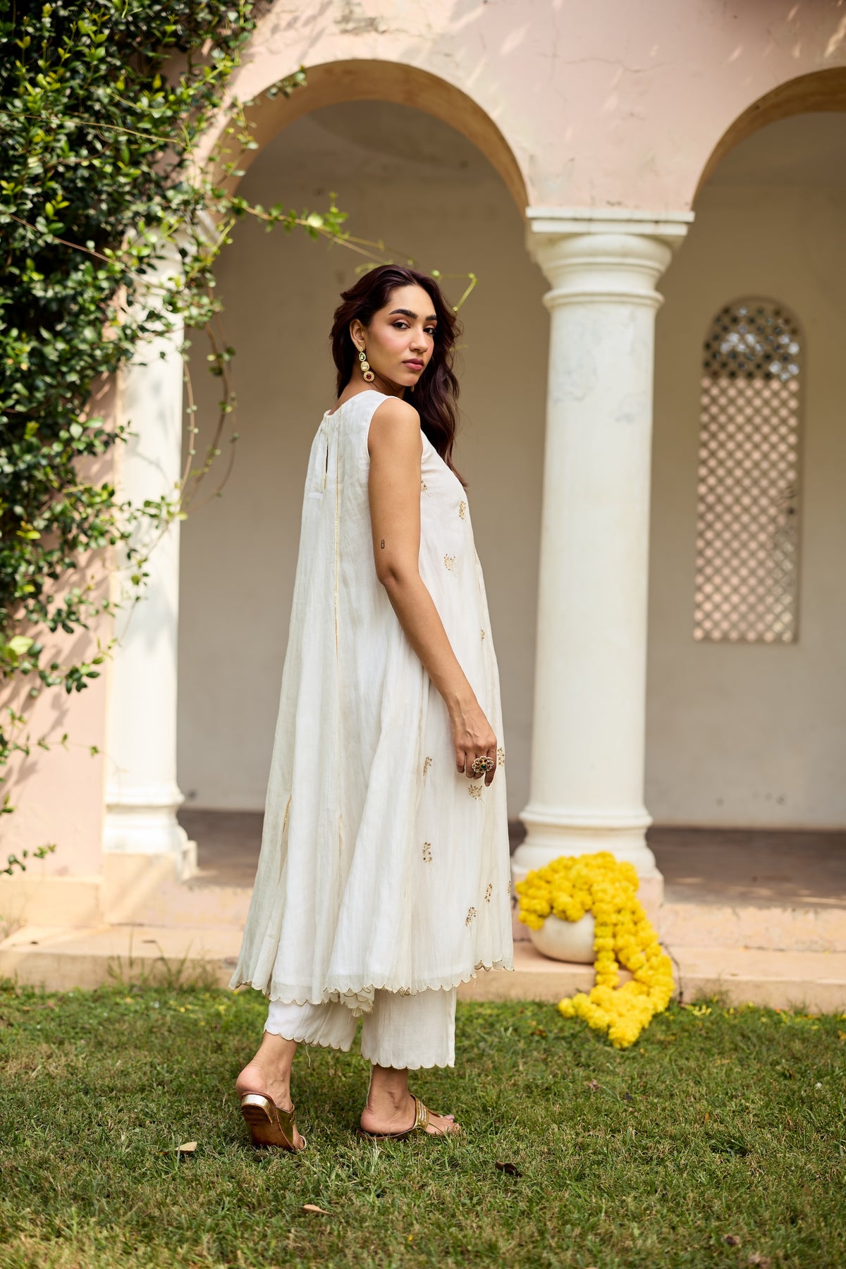 Shamaa Chanderi Kurta Set